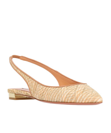 AQUAZZURA OPEN-HEELED FLATS