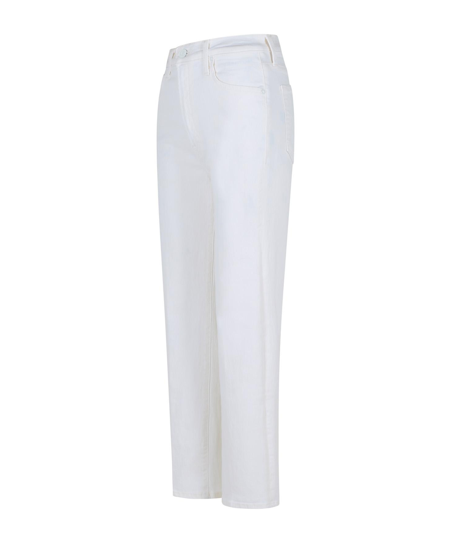 Mother Fairest Of Them All Straight-leg High-waist Jeans In White