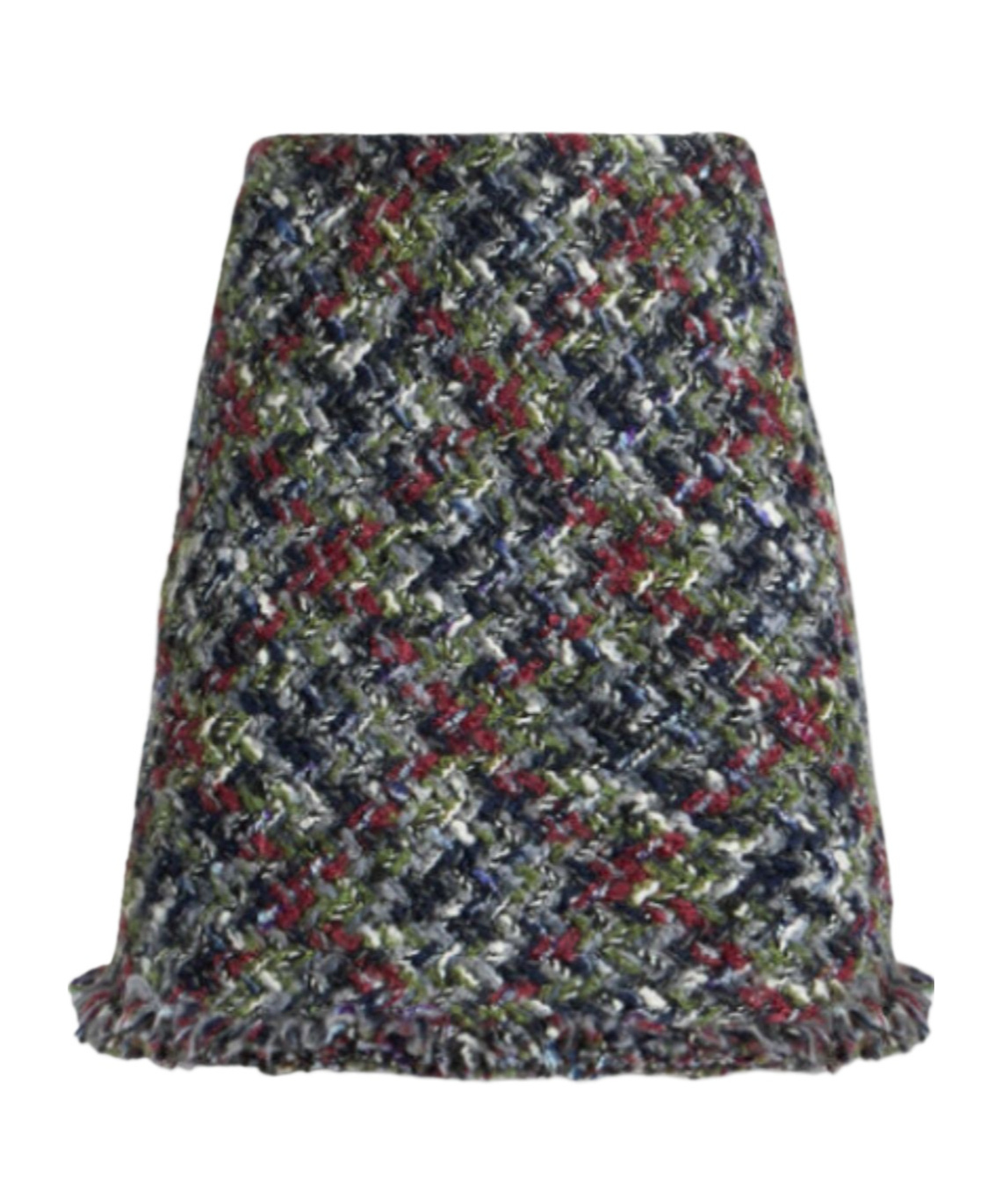 Etro , Bouclé Mini Skirt, Woman, Multicolour, Size 48 In Black