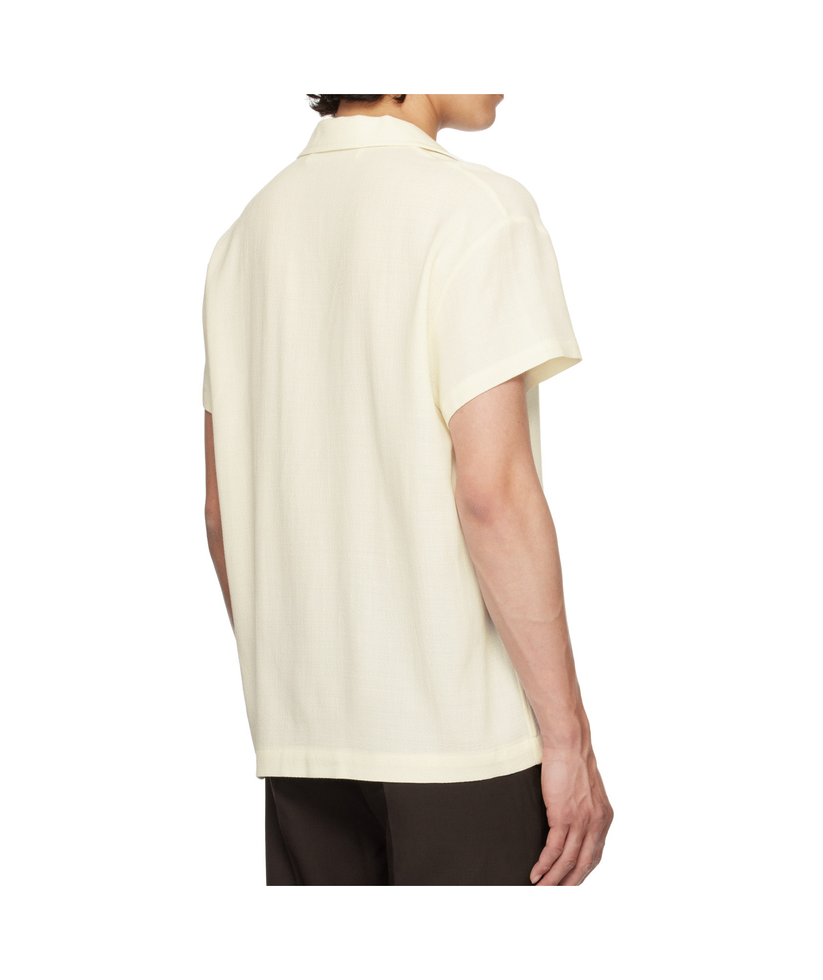 Séfr Noam White Wool Blend Shirt In Off-white