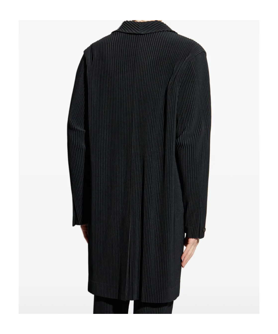 Shop Issey Miyake Pleated Coat