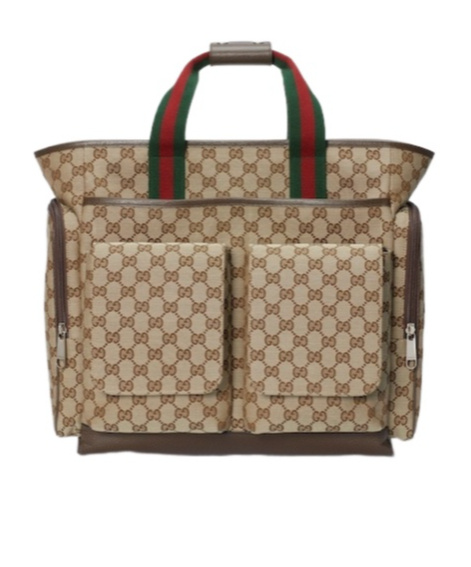 Gucci Gg-jacquard Changing Bag In Brown