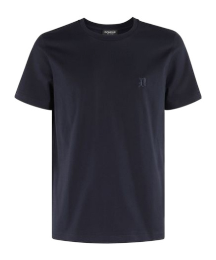 Dondup Logo Crew Neck T-shirt In Black