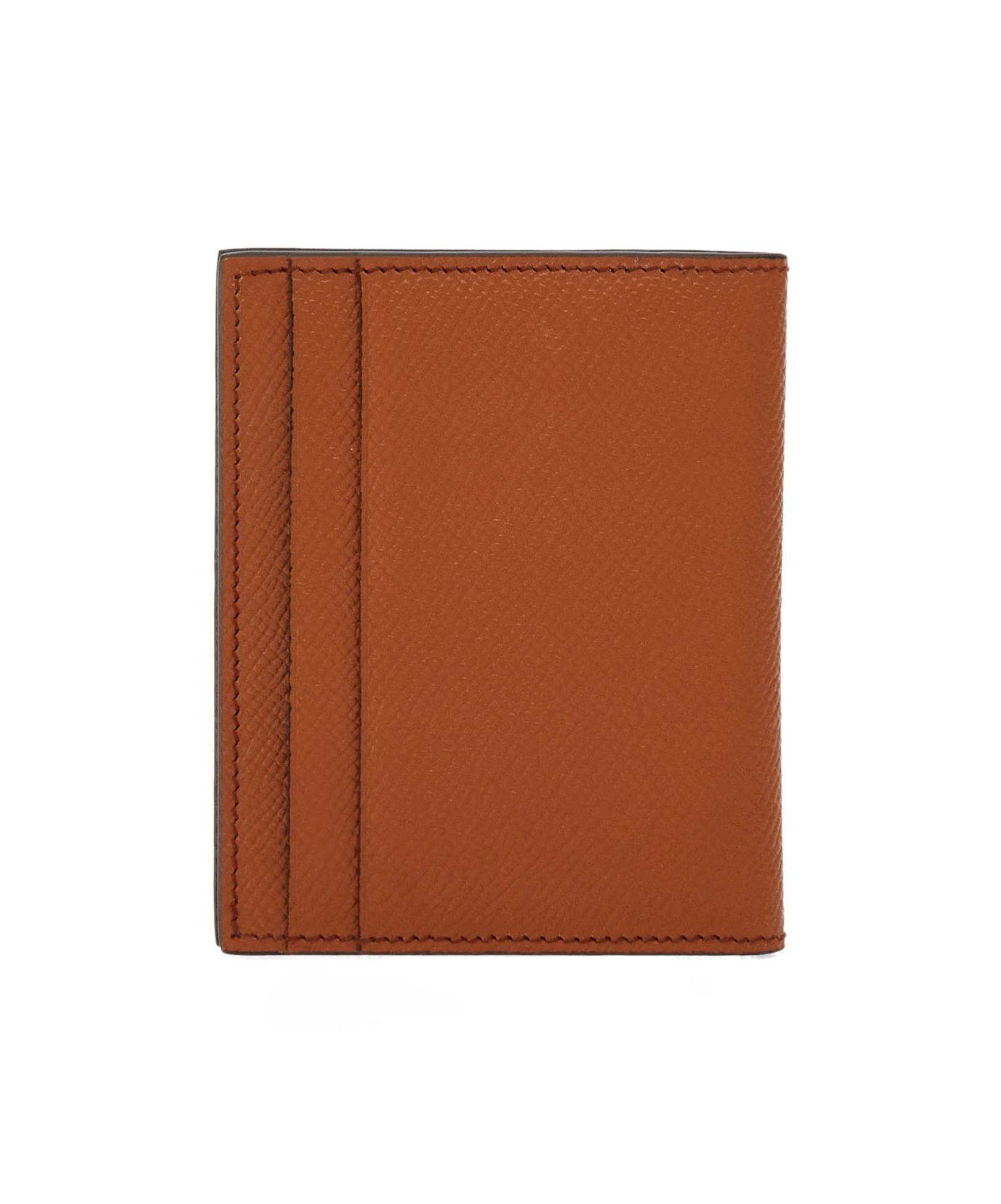 Ferragamo Salvatore Mini Gancini Logo Bif-fold Wallet In Brown