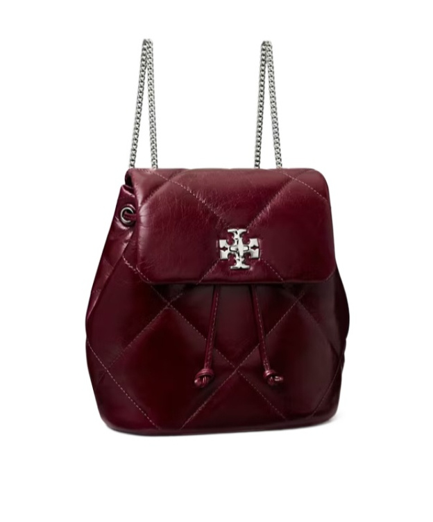 Tory Burch Mini Kira Diamond Quilt Distressed Backpack