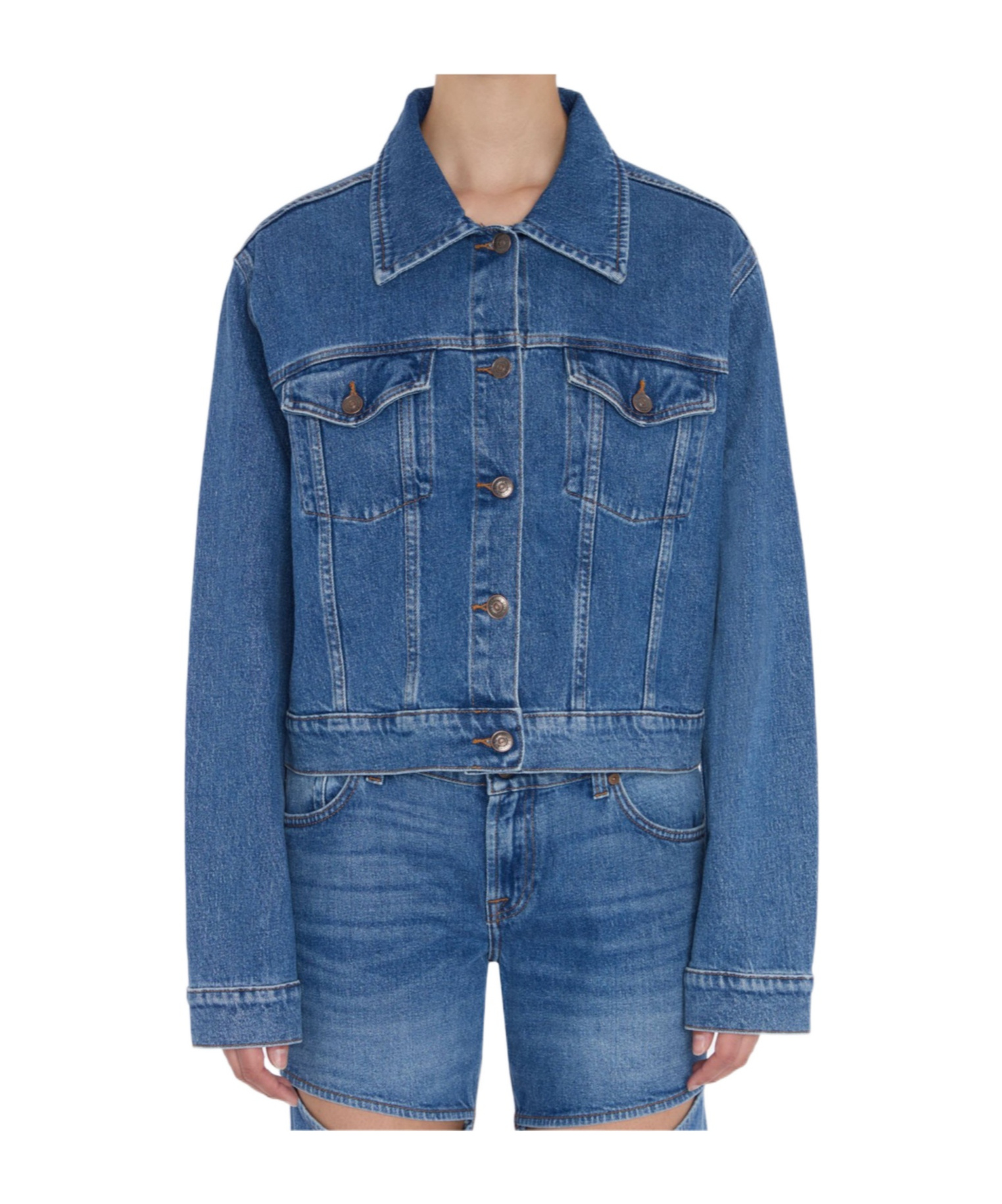 7 FOR ALL MANKIND LONG SLEEVE DENIM JACKET 