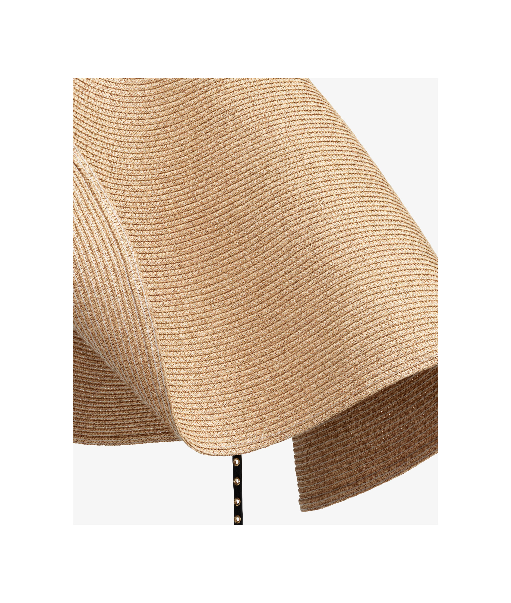 Alaïa Oversized Raffia Hat In Nude