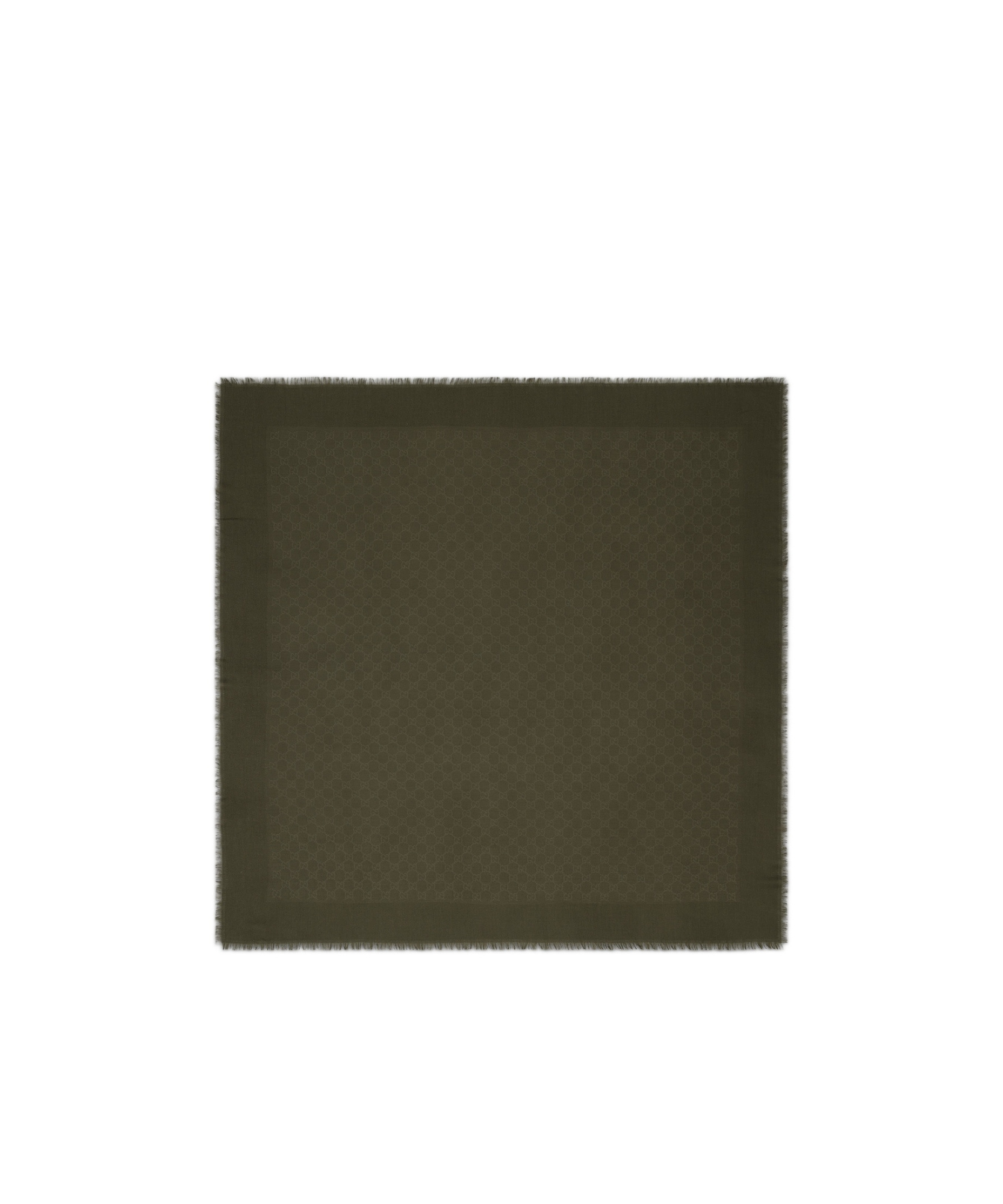 Gucci Gg Wool And Silk Jacquard Shawl