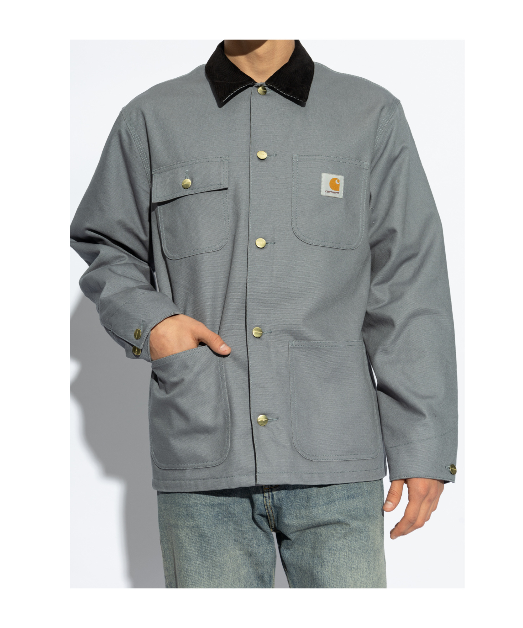 Carhartt Wip Michigan Coat In Gray