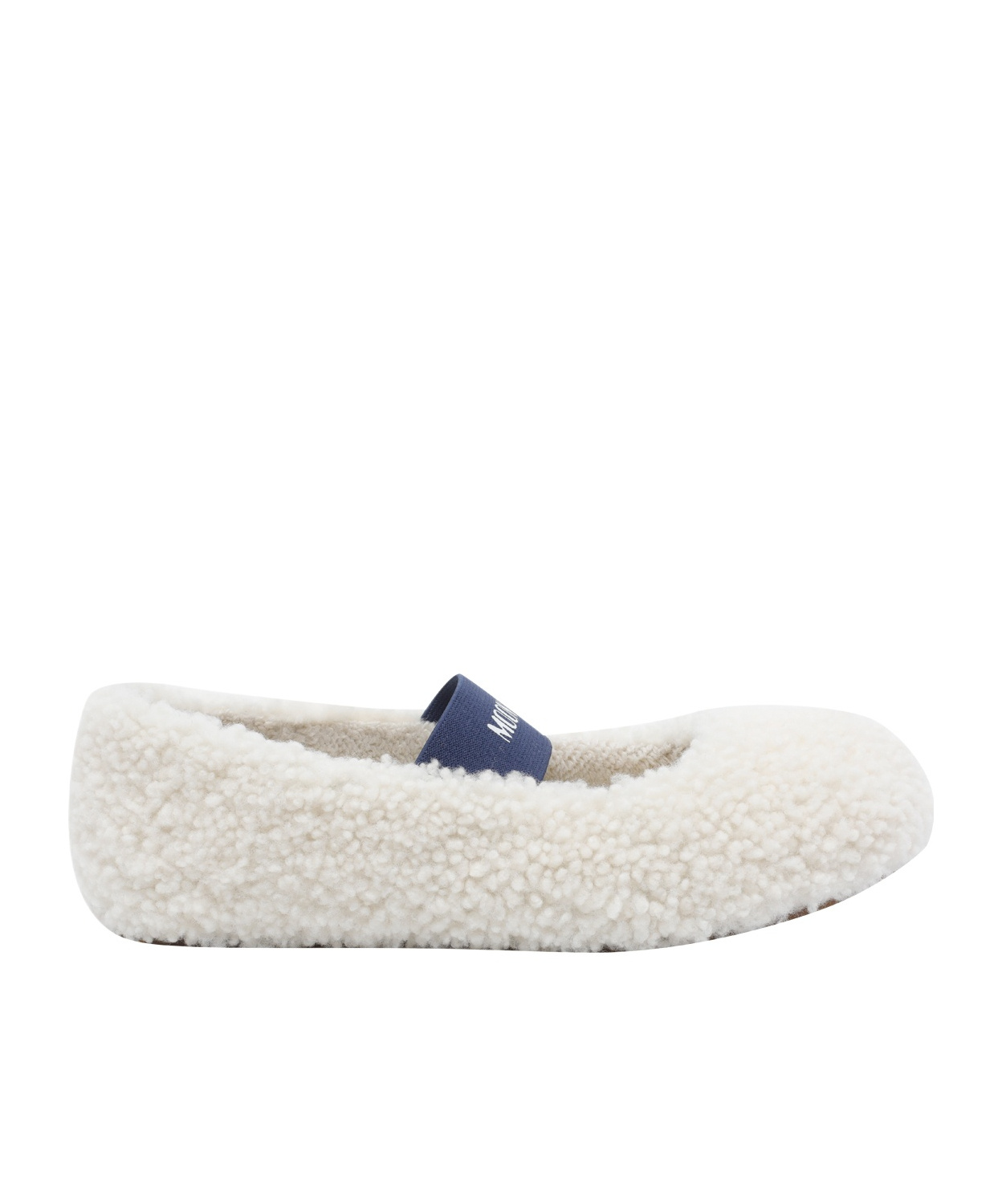 Moon Boot Logo-printed Strapped Ballerinas In White