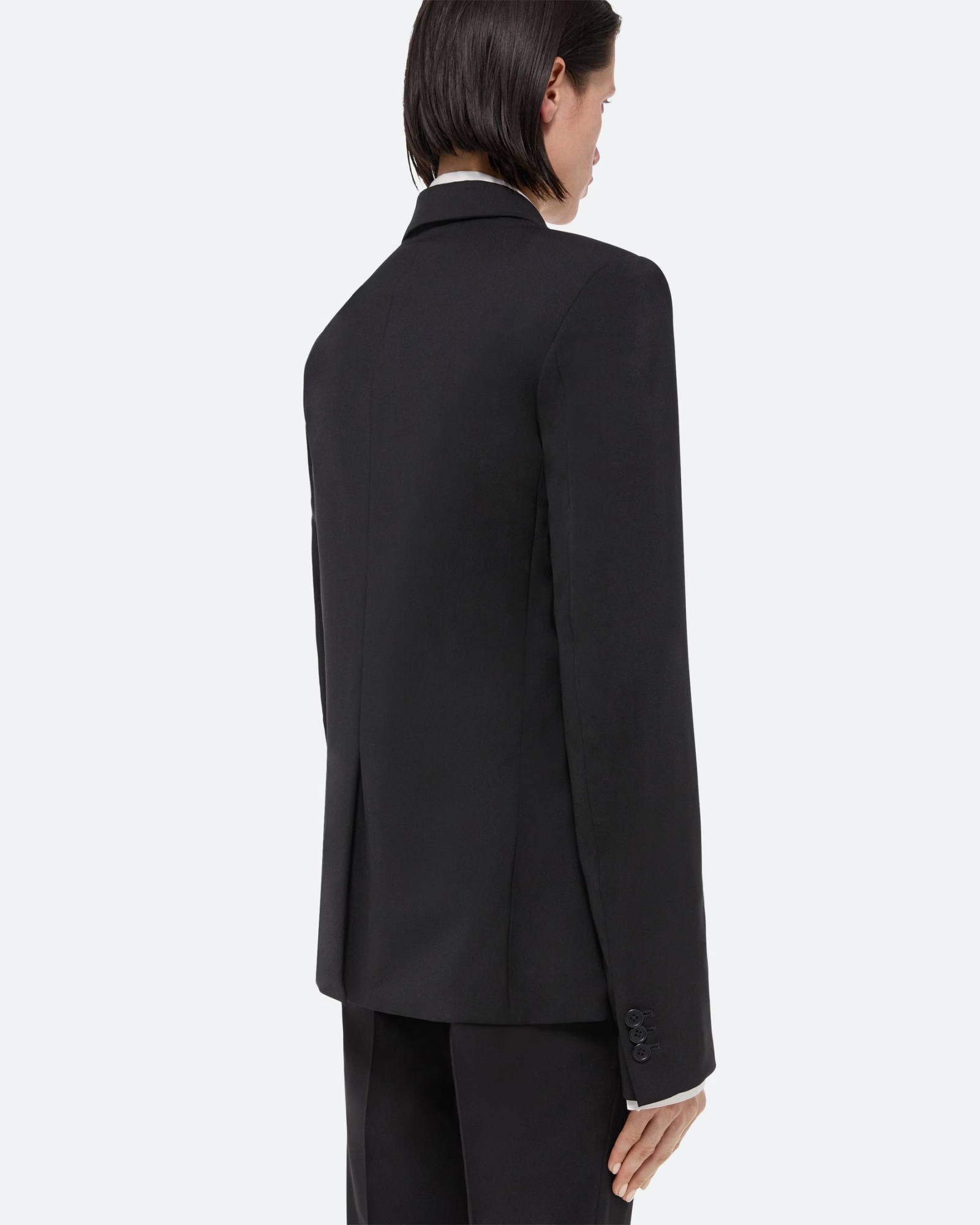 Helmut Lang Single-breasted Wool Blazer In Black