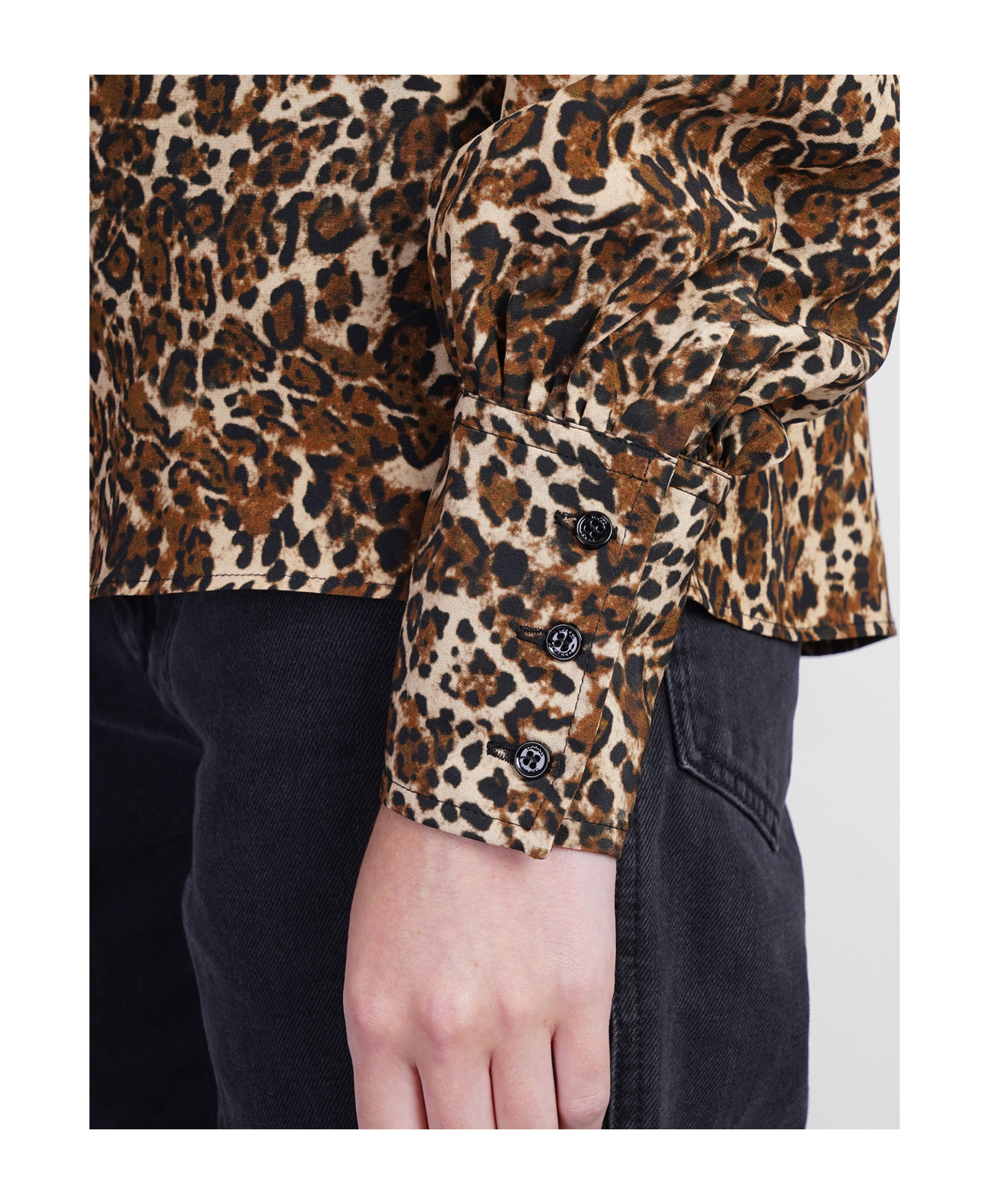 Isabel Marant 'teysa Silk Leopard Print In Brown
