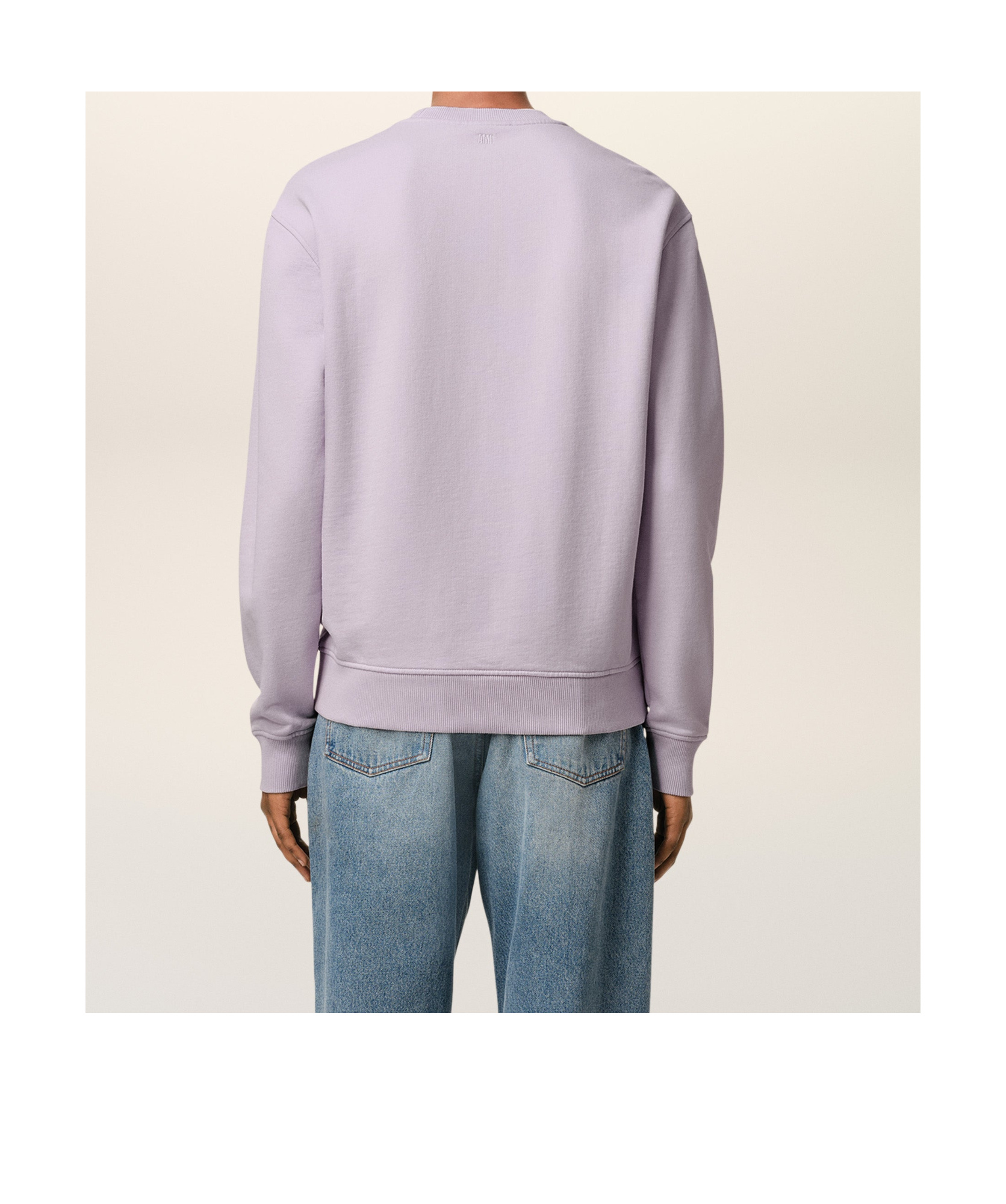 Shop Ami Alexandre Mattiussi Long-sleeved Sweater In Purple