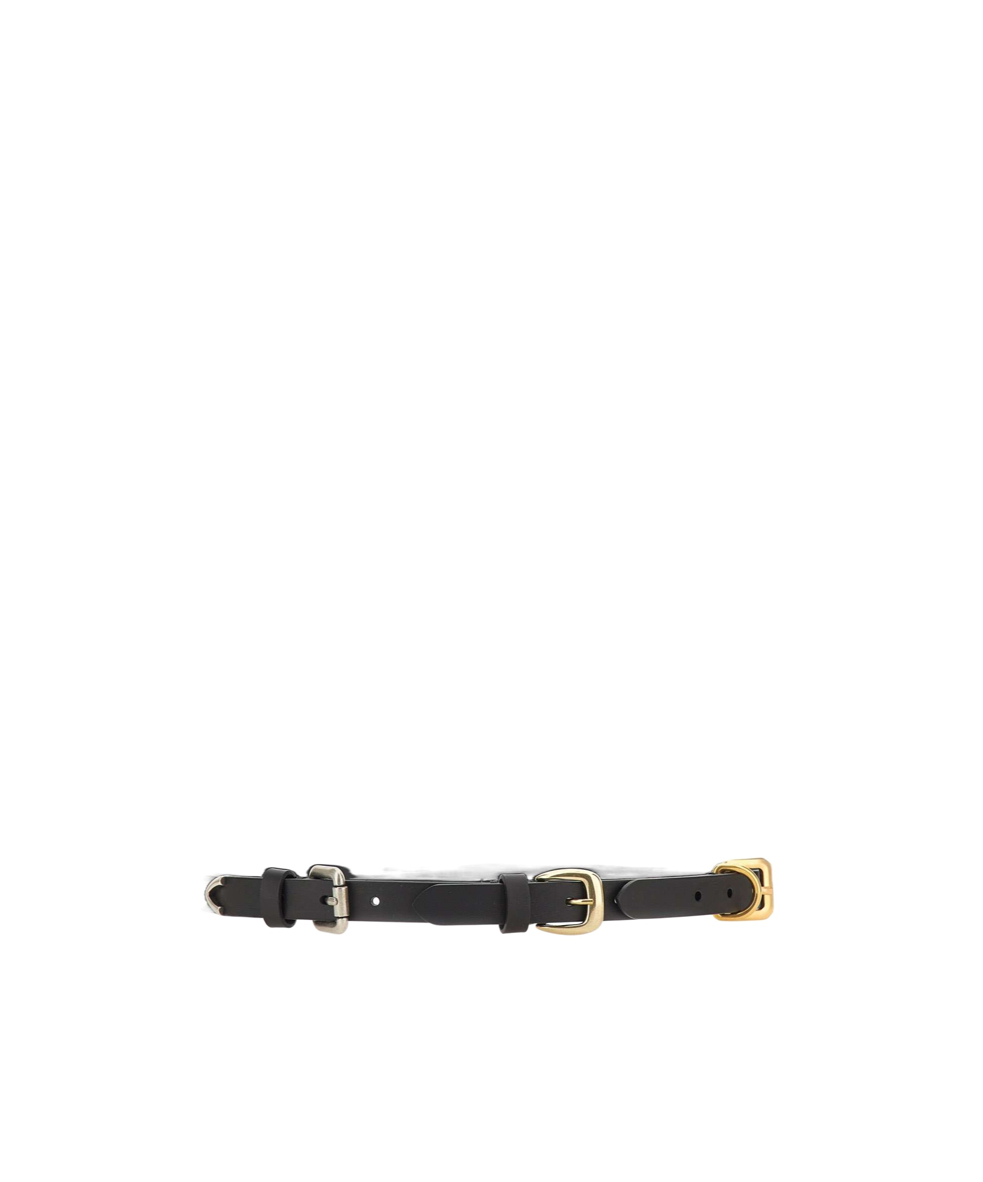 Etro Interchangeable Buckles Leather Belt In Black