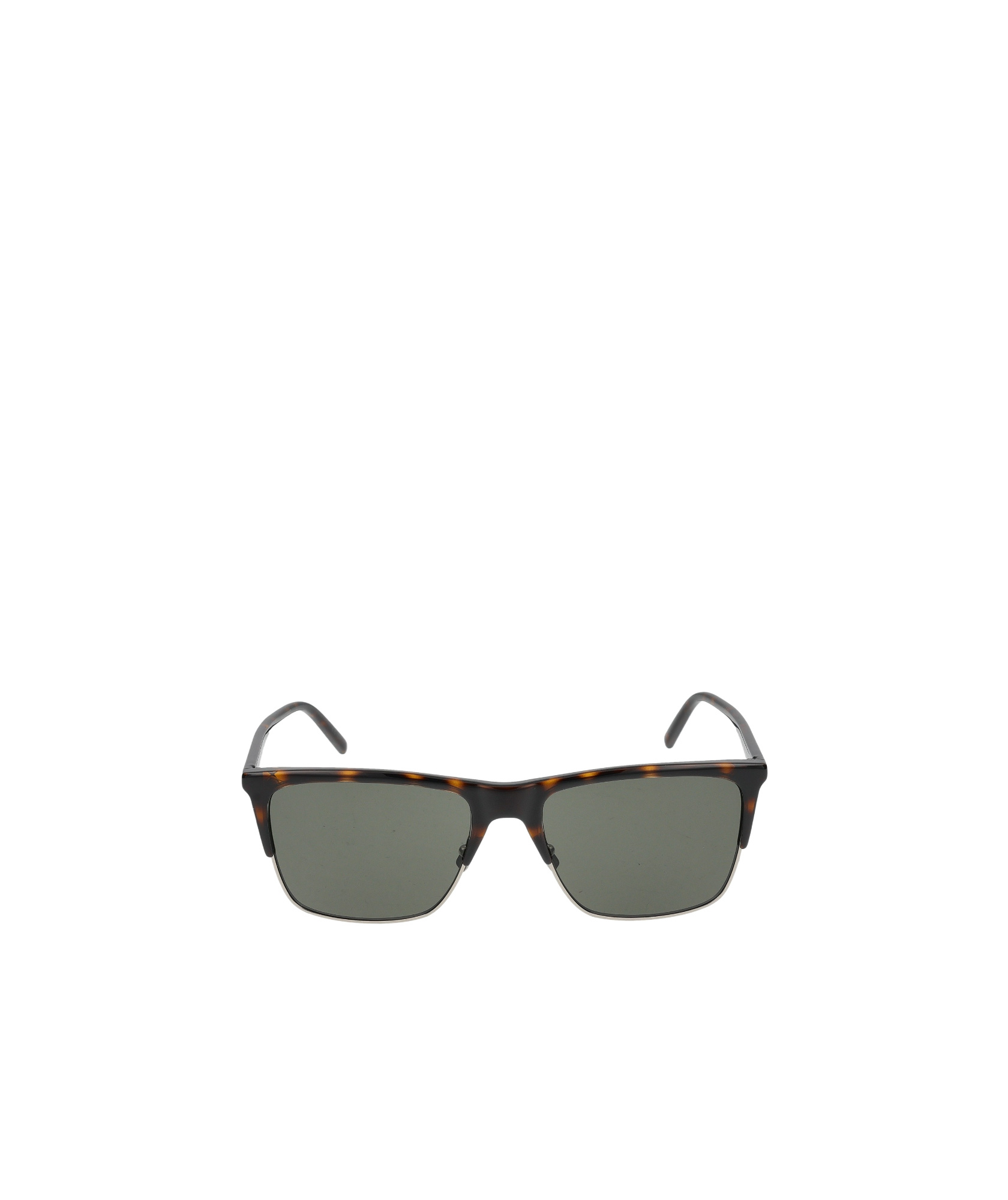 Saint Laurent Eyewear Rectangle-frame Sunglasses In Gray