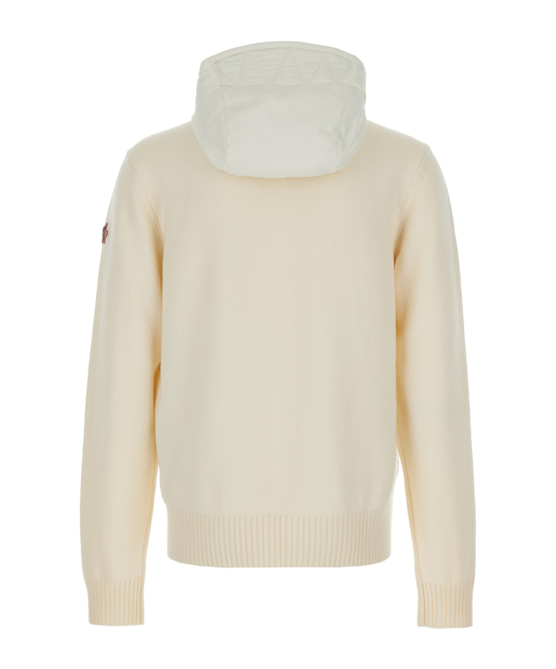 Moncler Hybrid Hooded Cardigan In White