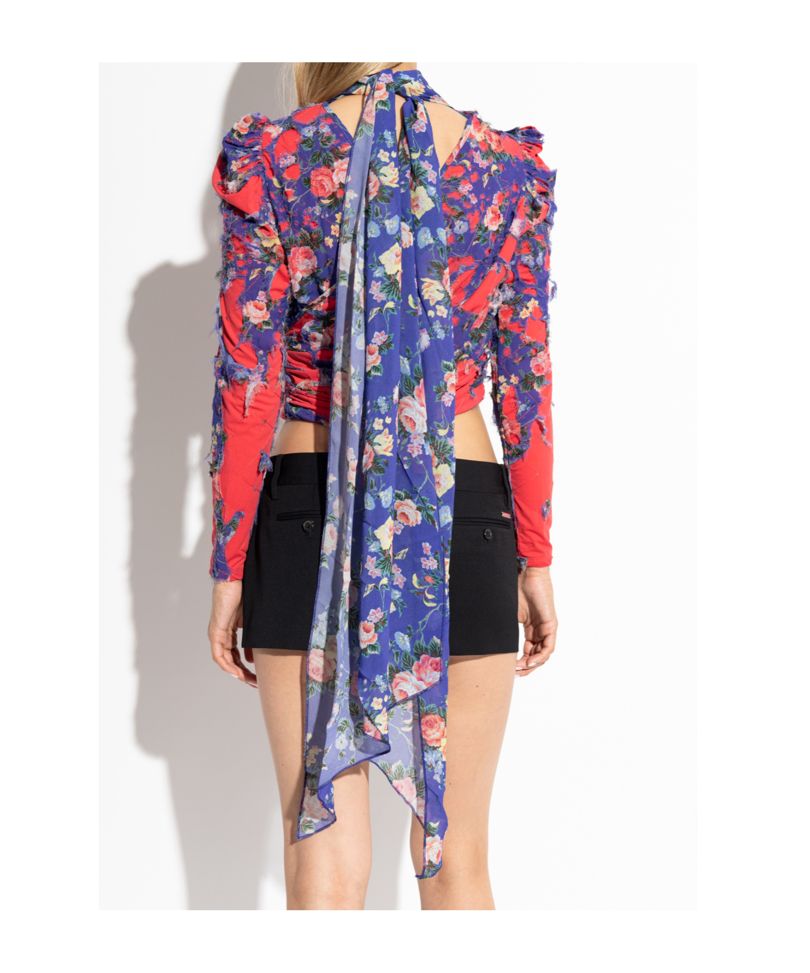 Diesel Printed Blouse In Red