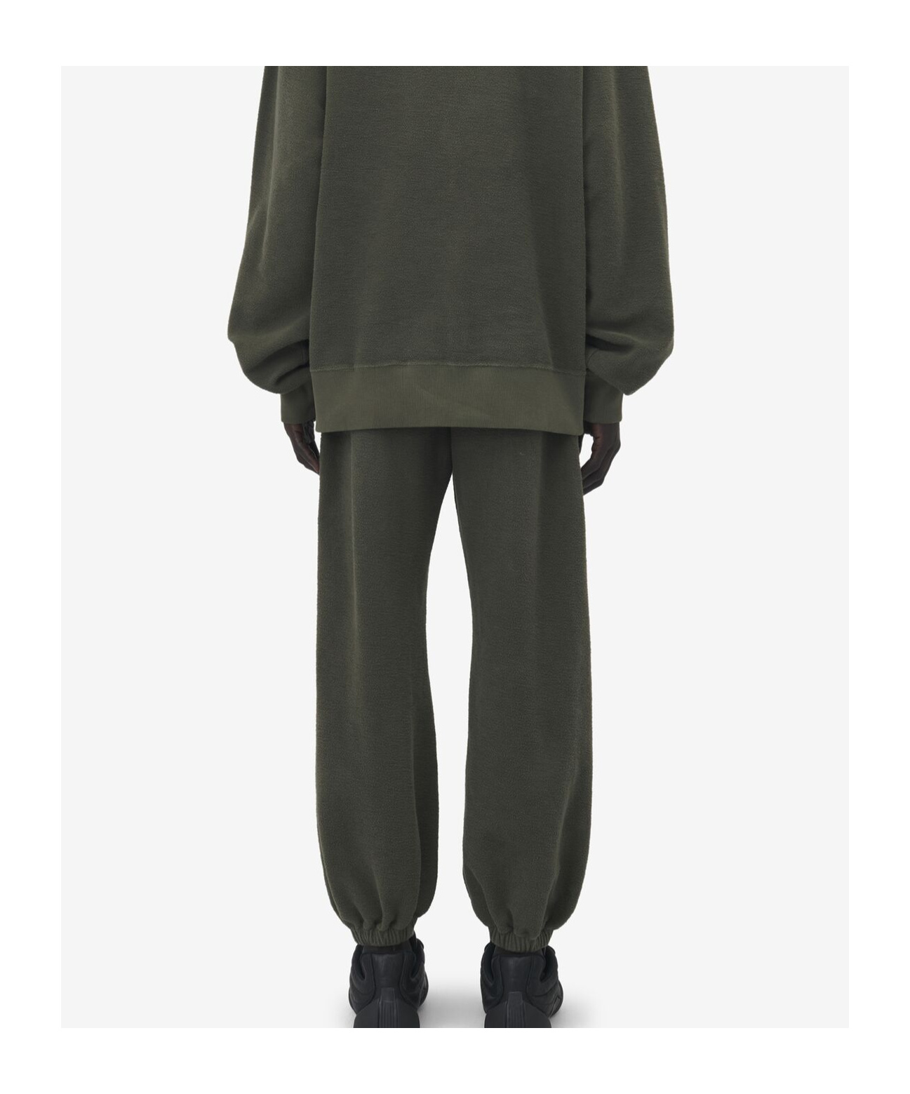 Alexander Mcqueen Elastic Waistband Sweatpants In Green