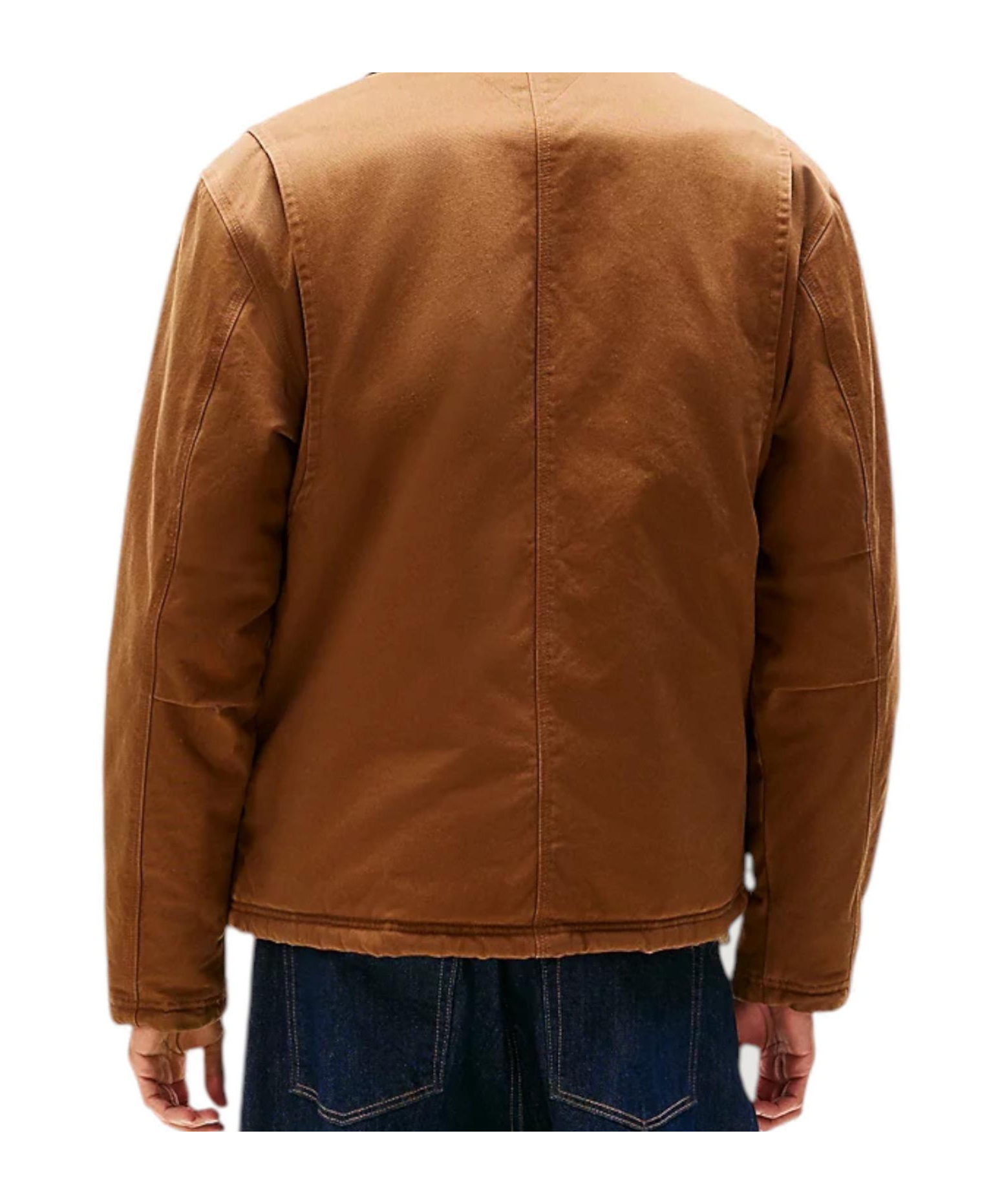 Tommy Hilfiger Teddy Lined Corduroy Collar Chore Jacket In Brown