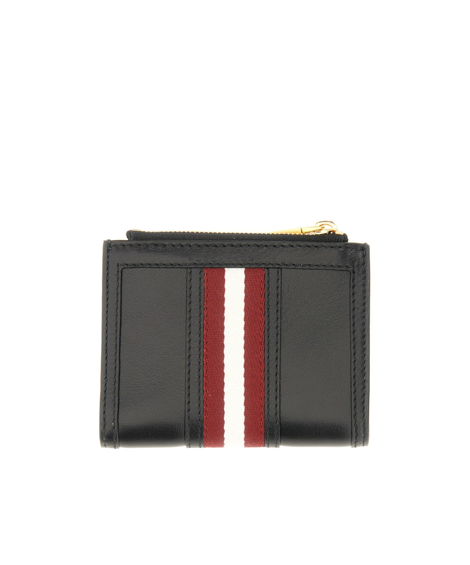 Bally Compact Portfolio Stripe Detail In Black