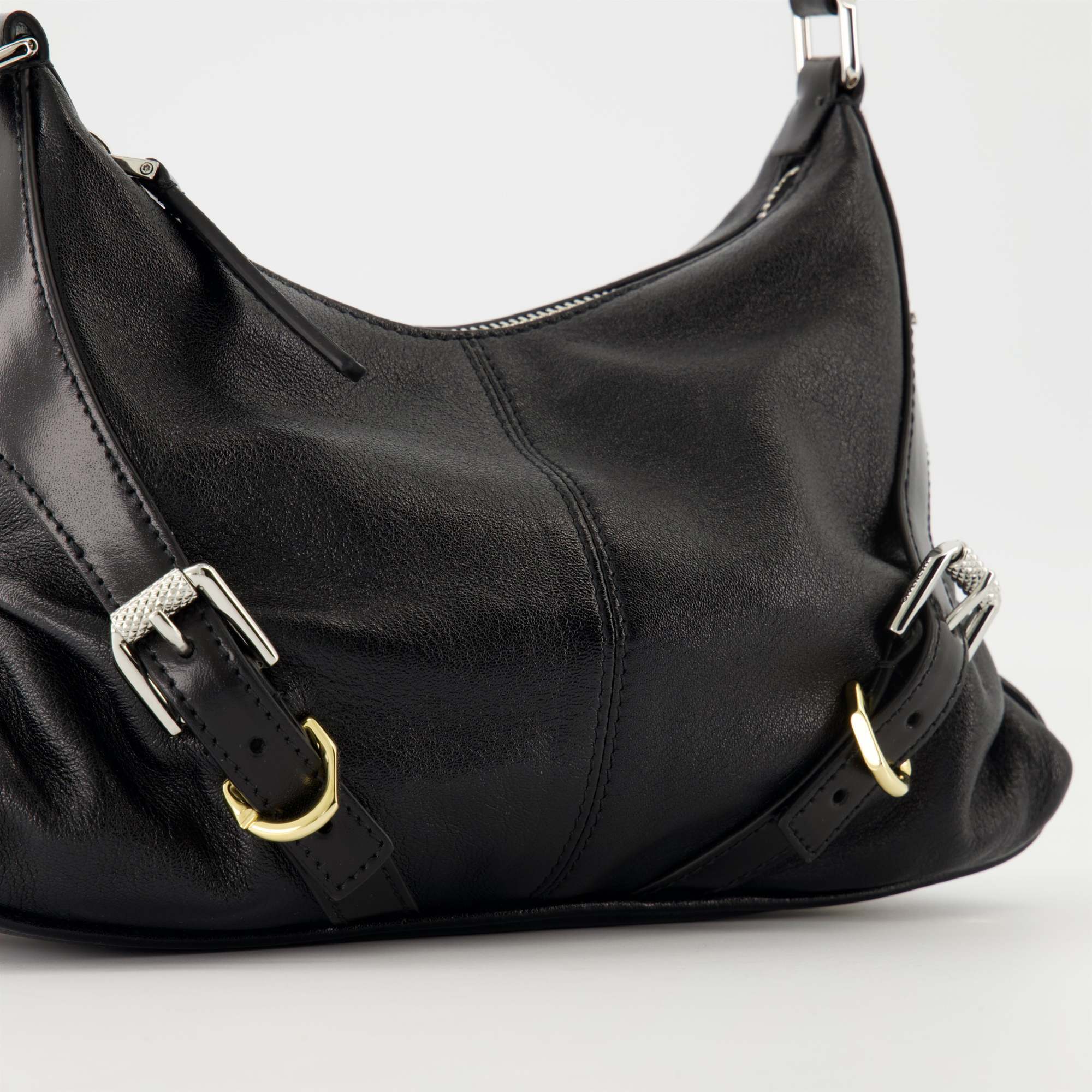 Givenchy Voyou Small Harness Handbag In Nappa In Black