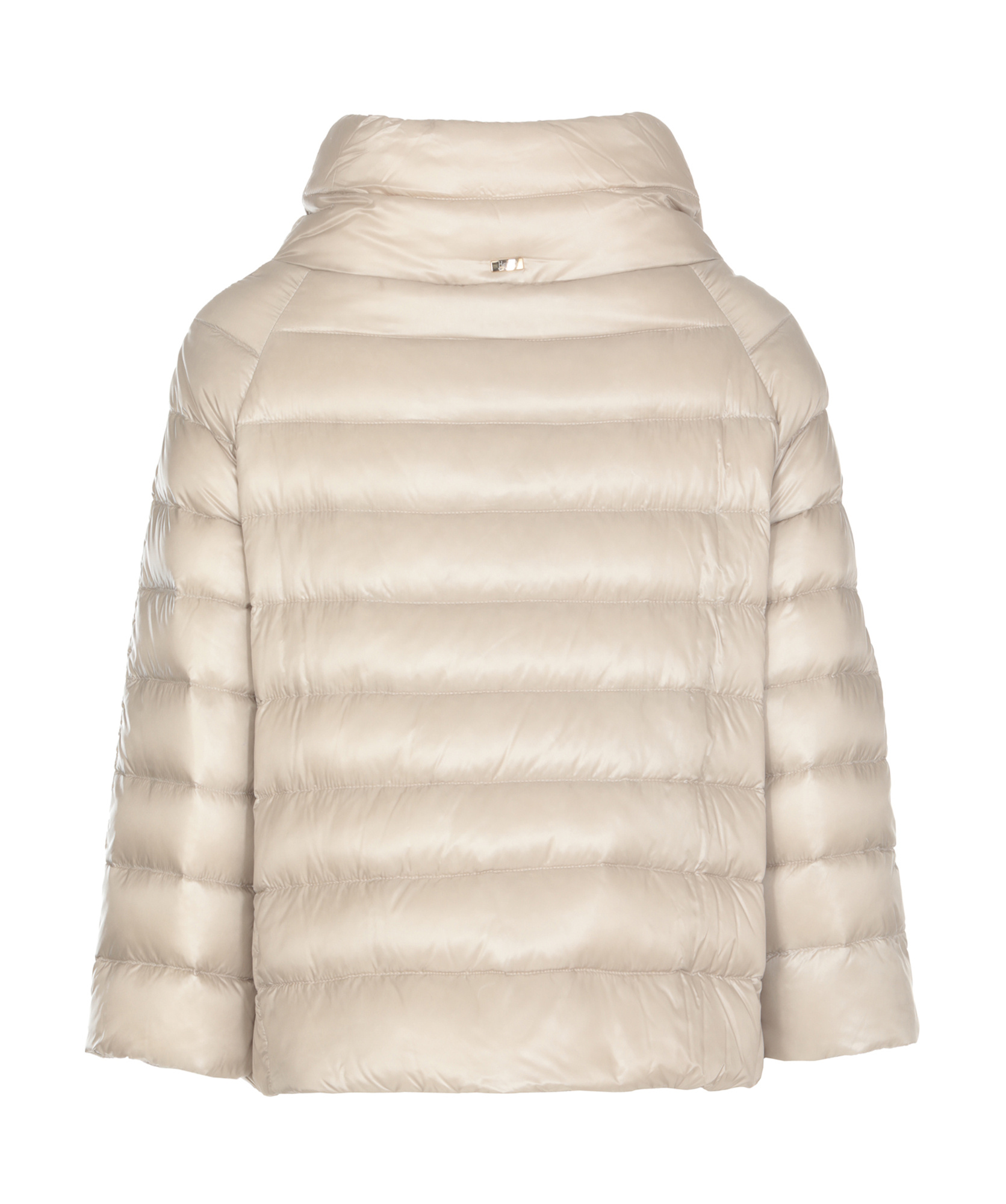 Herno Long-sleeved Quilted Down Jacket In Neutral