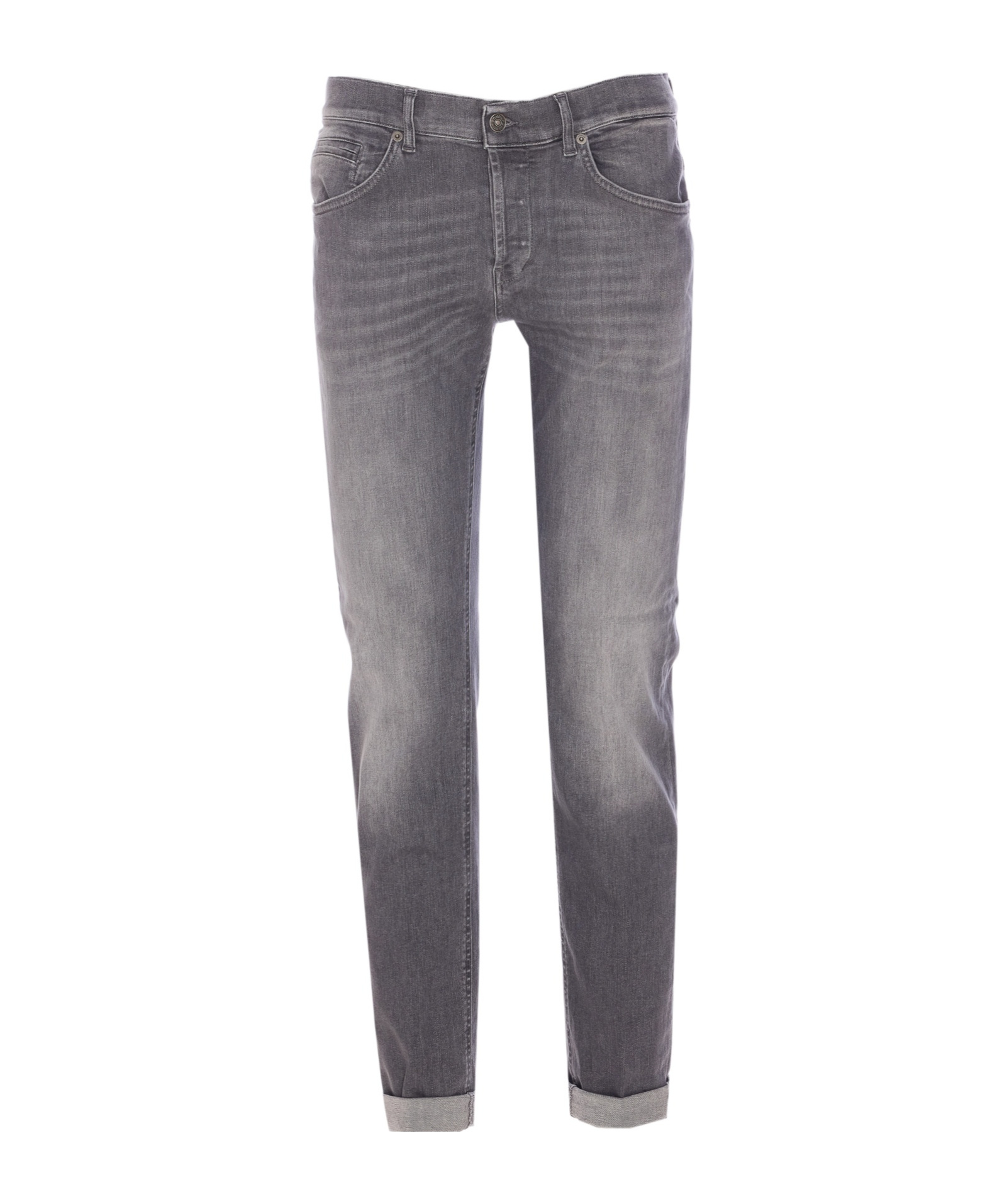 Dondup Slim-fit Gray Denim Jeans In Gray