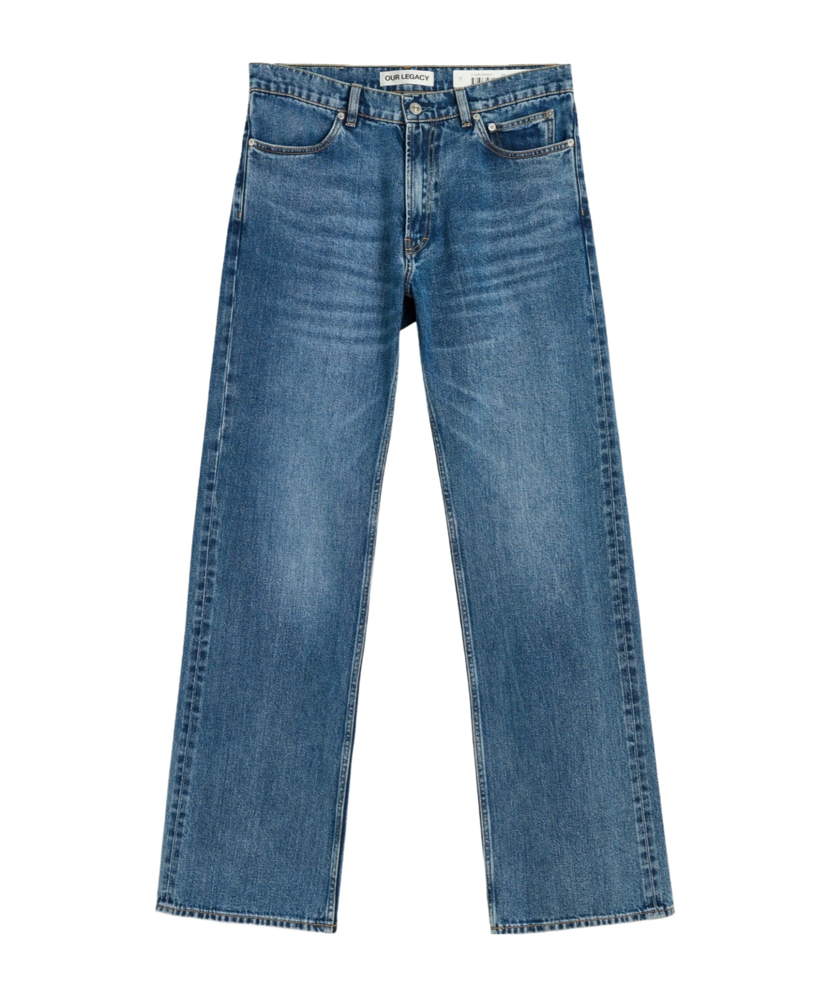 Our Legacy Belt Loop Denim Trousers In Blue