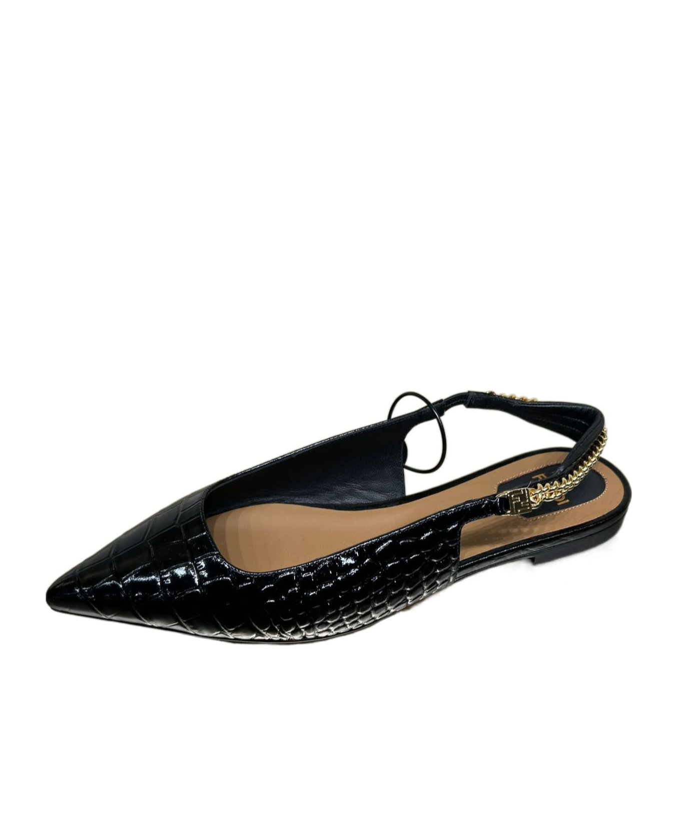 Fendi Colibri Lite Flat Sandals In Black