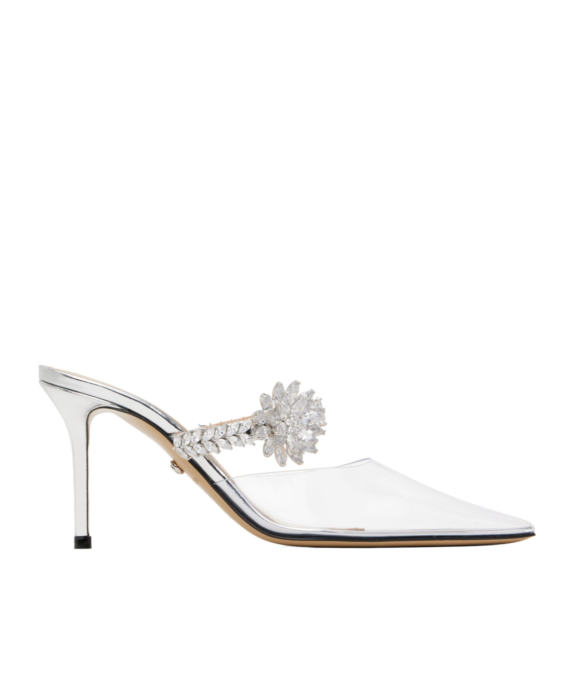 Machmach Pointed Toe High Heel Sandals In White