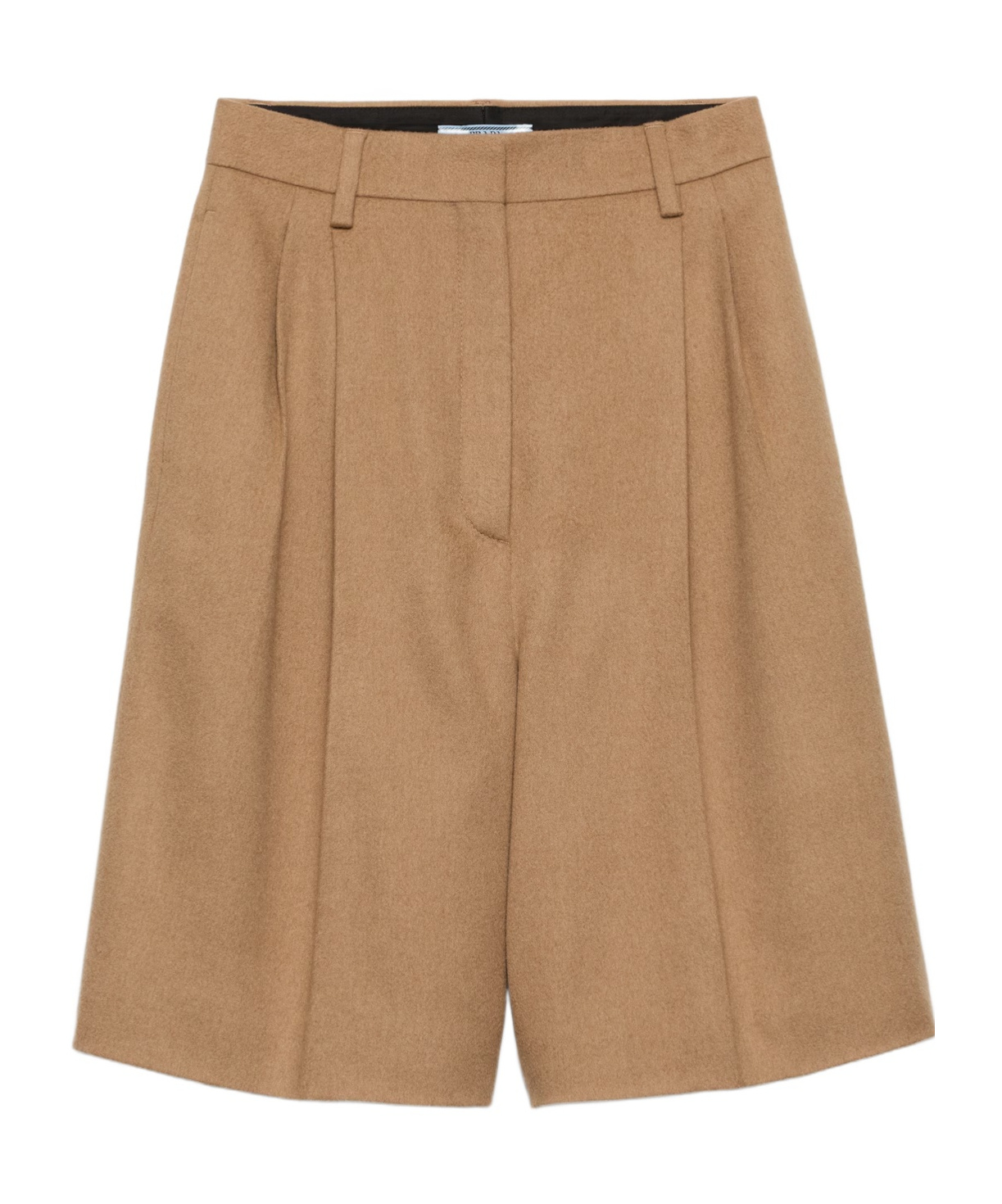 Prada Welt Pocket Shorts In Brown