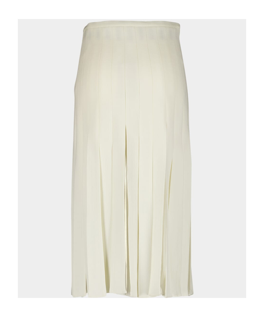 Shop Gabriela Hearst Binka Pleated Wool Skirt In White