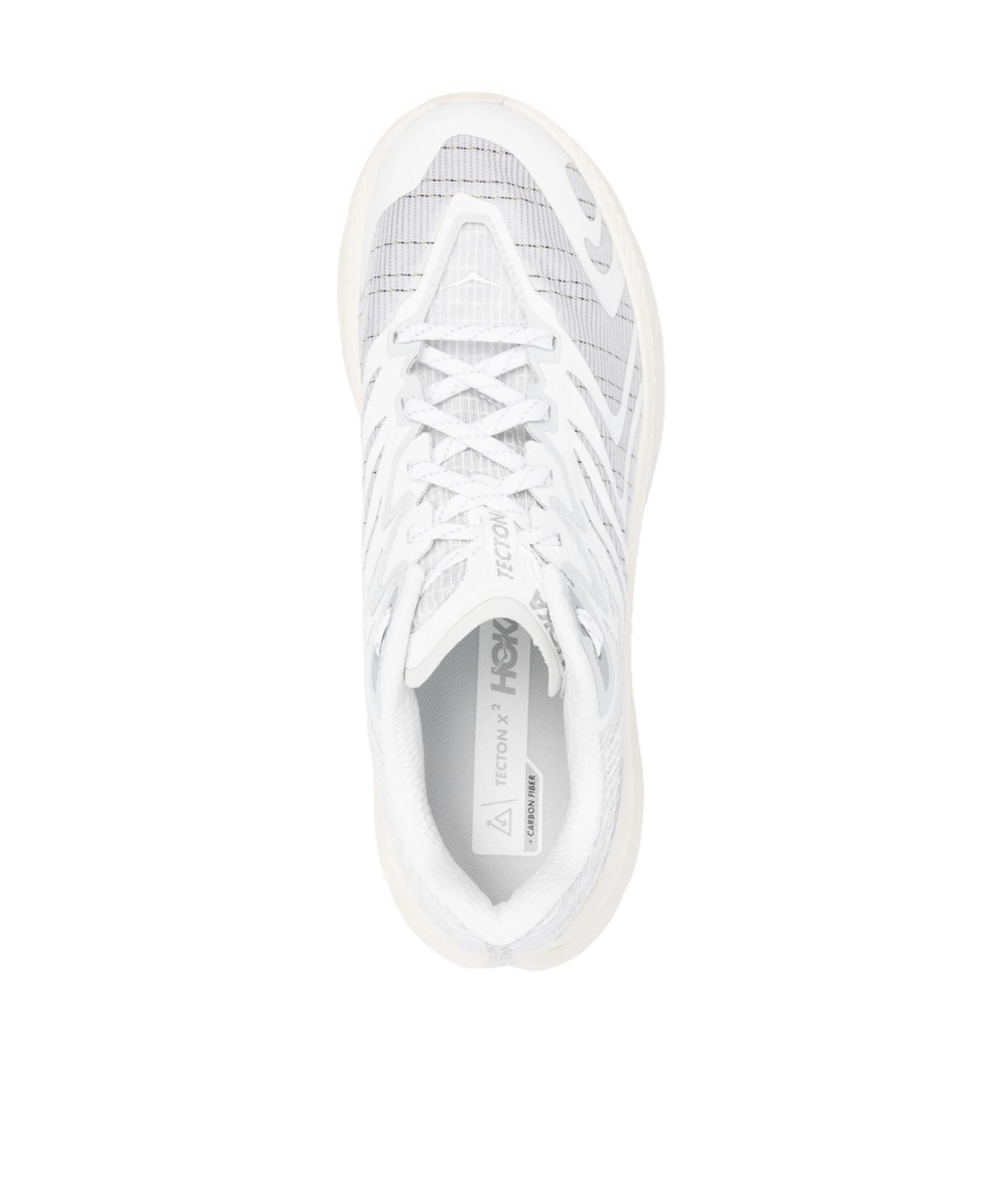 Hoka Tecton X 2 Ts Rubber-trimmed Mesh Sneakers In White