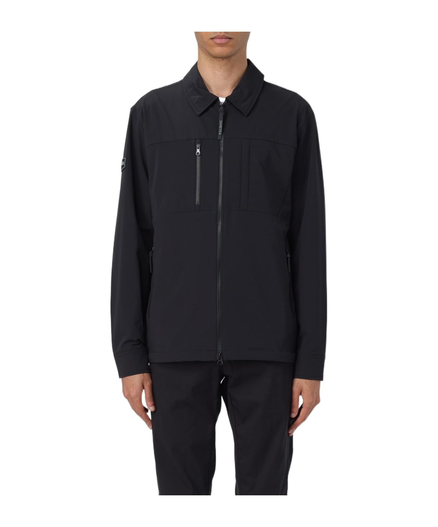 Duvetica Long-sleeved Casual Jacket In Black