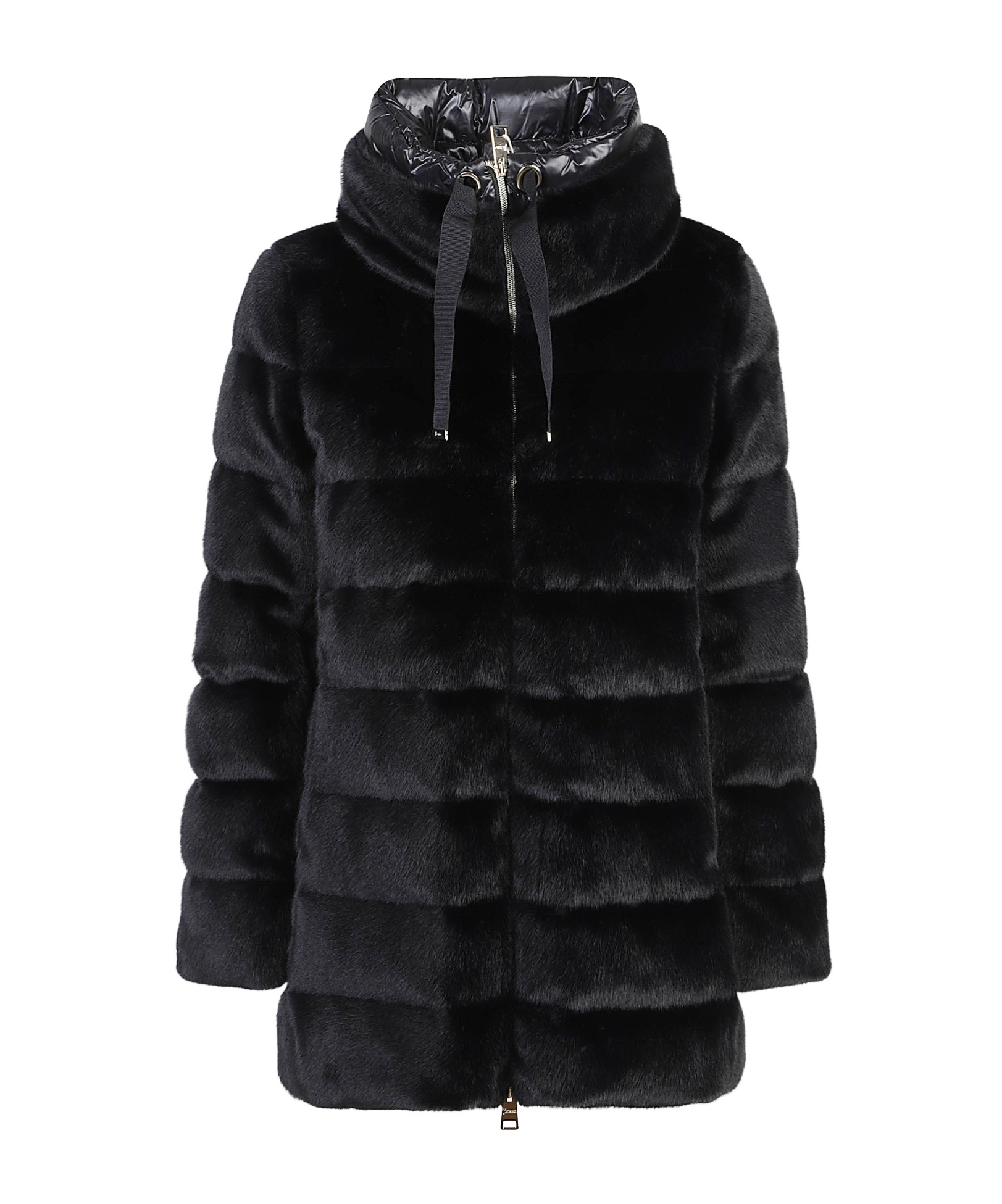 Herno Hooded Down Jacket In Black