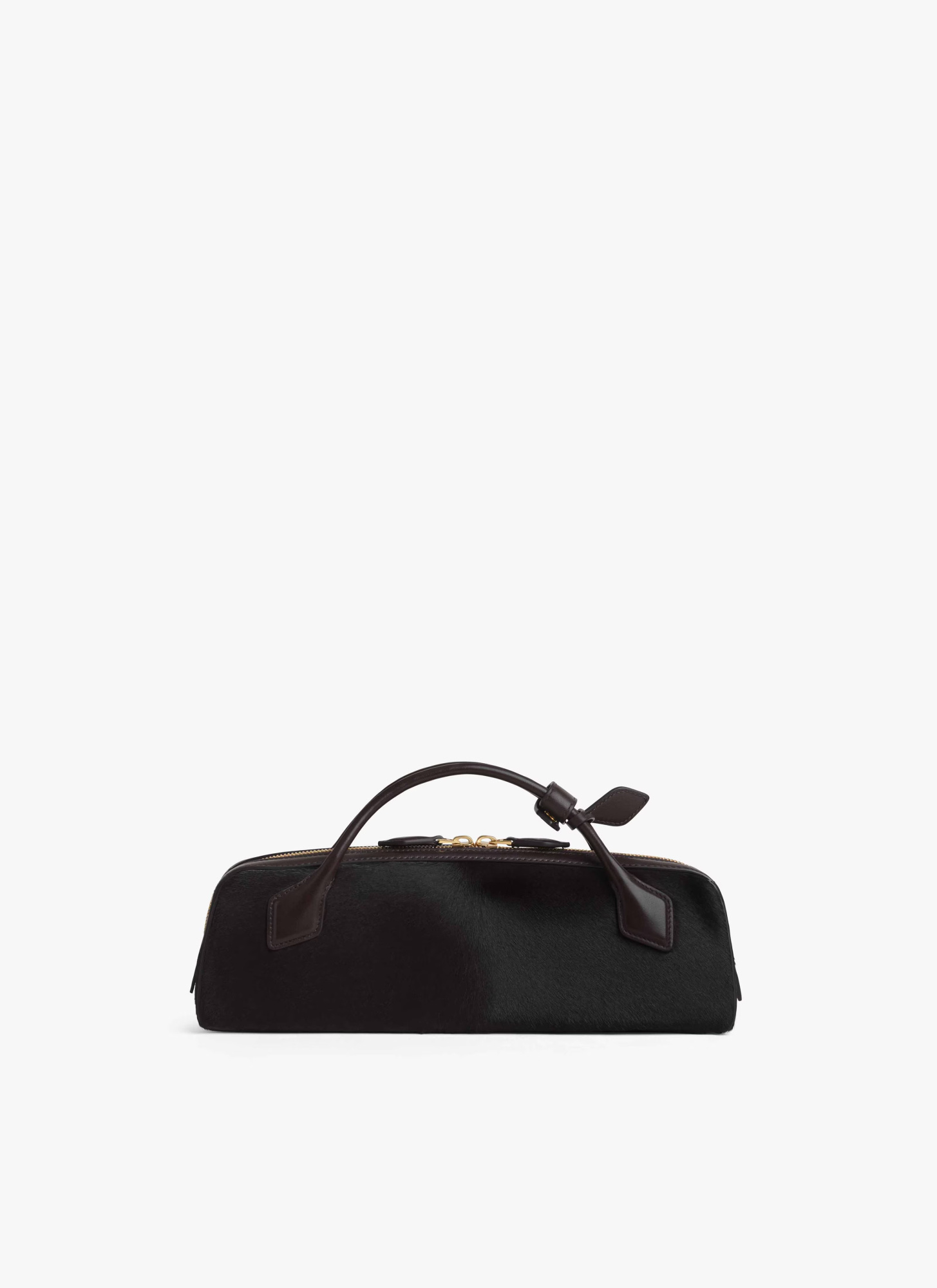 Alaïa Le Teckel Clutch In Haircalf In Black