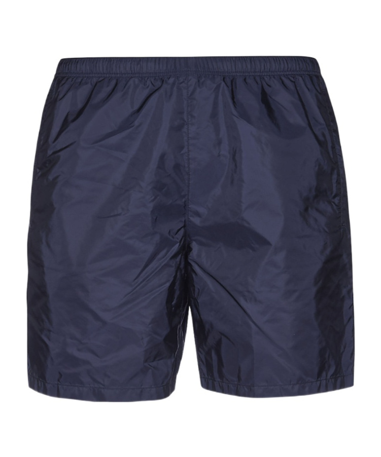 Prada Midnight Blue Nylon Swimming Shorts In Blue