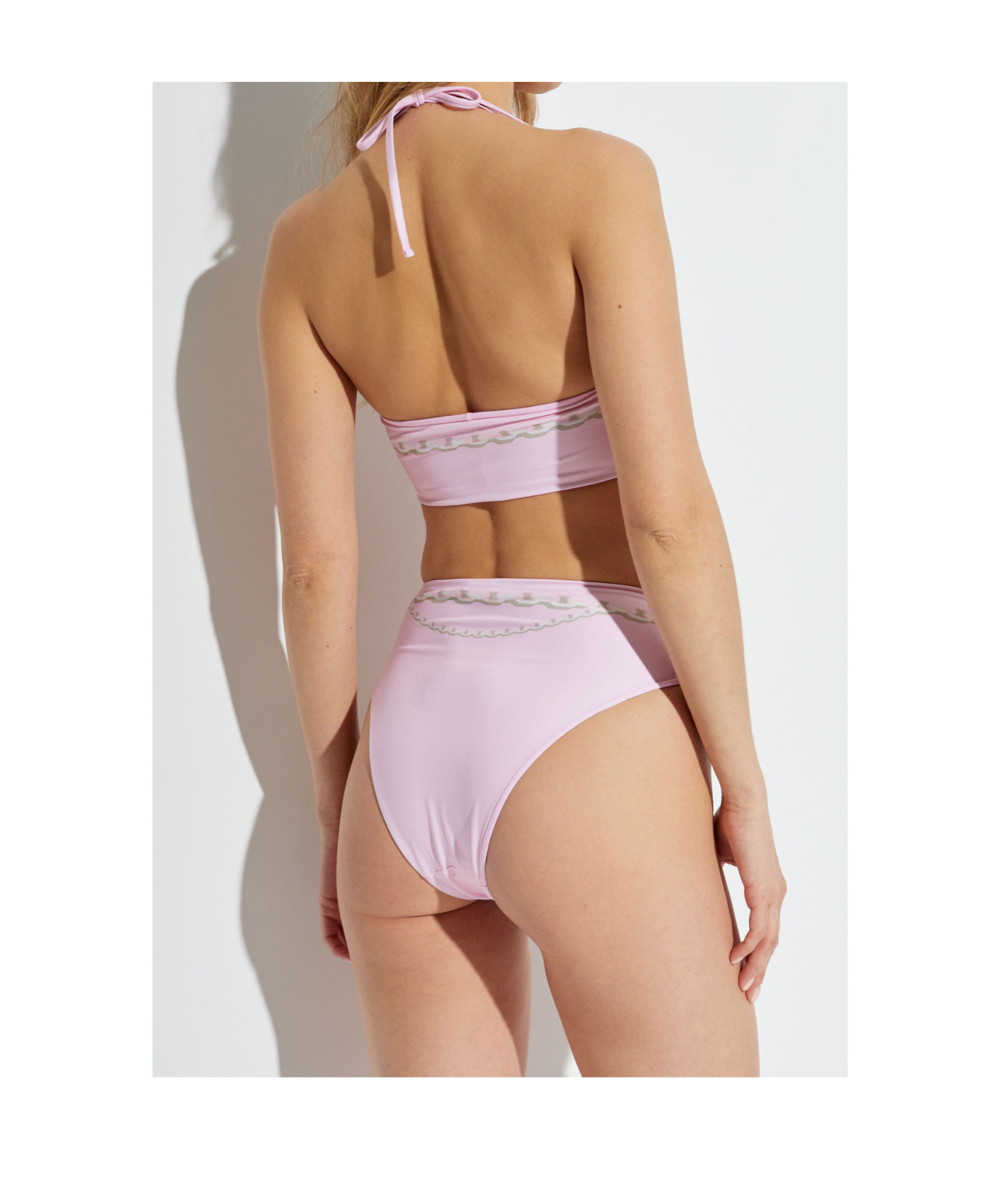 Versace Graphic-print Bikini Set In Purple