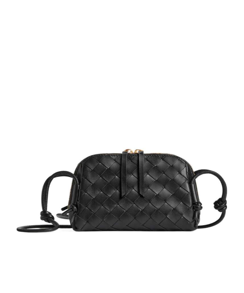 Shop Bottega Veneta Concert Pouch In Black