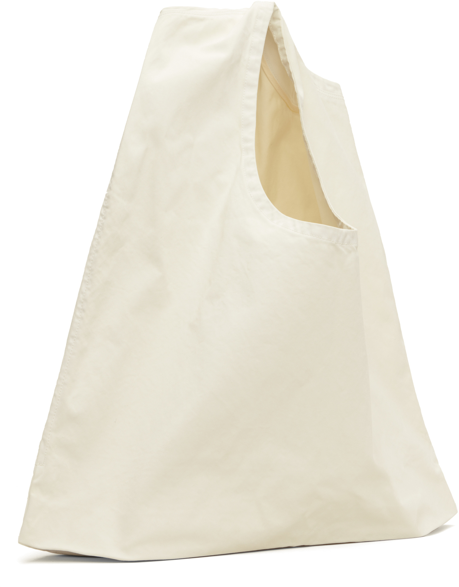 Issey Miyake Sculptural Convertible Vest Shoulder Bag In White