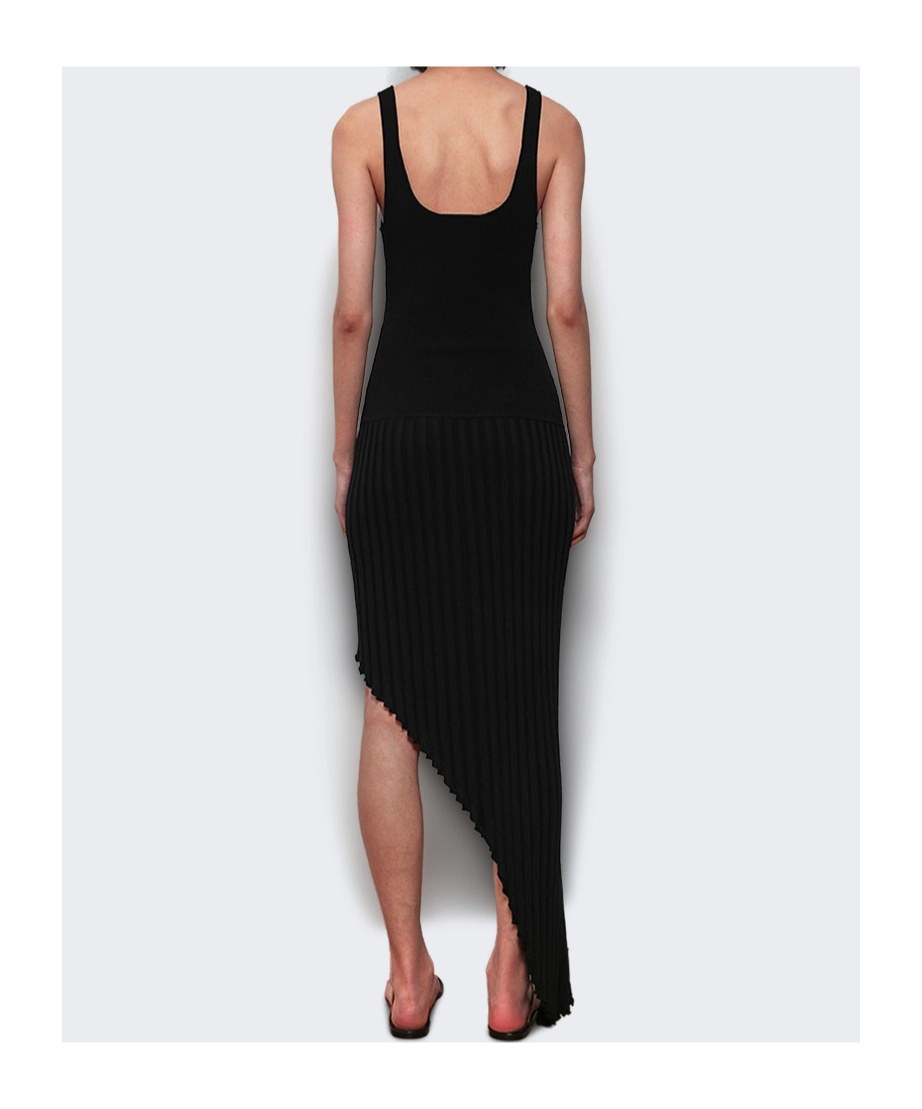 Christopher Esber Slashed Asymmetric Dress In Black
