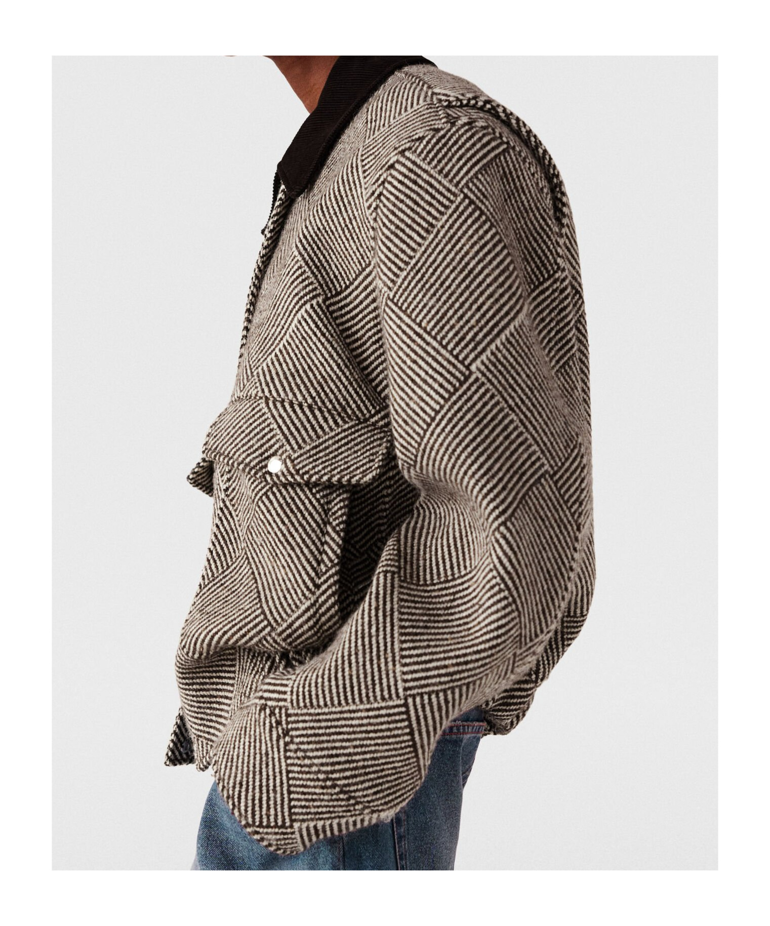 Stella Mccartney Long Sleeved Tweed Jacket In Multicolor
