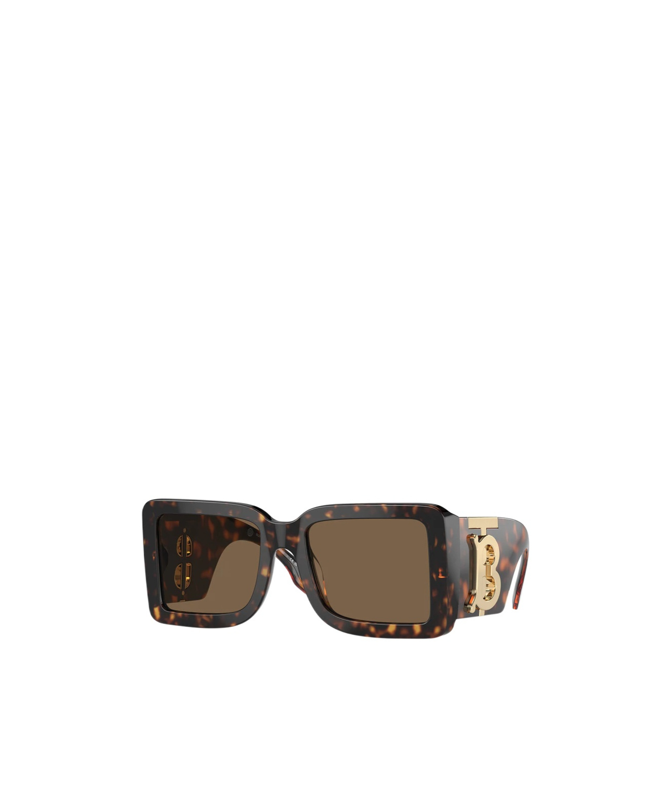 Burberry Square Acetate Sunglasses In Brown
