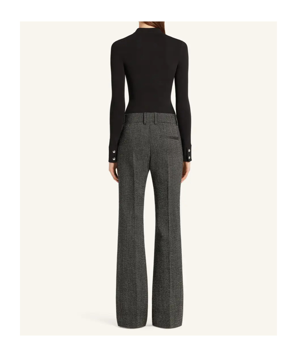 Courrèges Wool Trousers In Gray