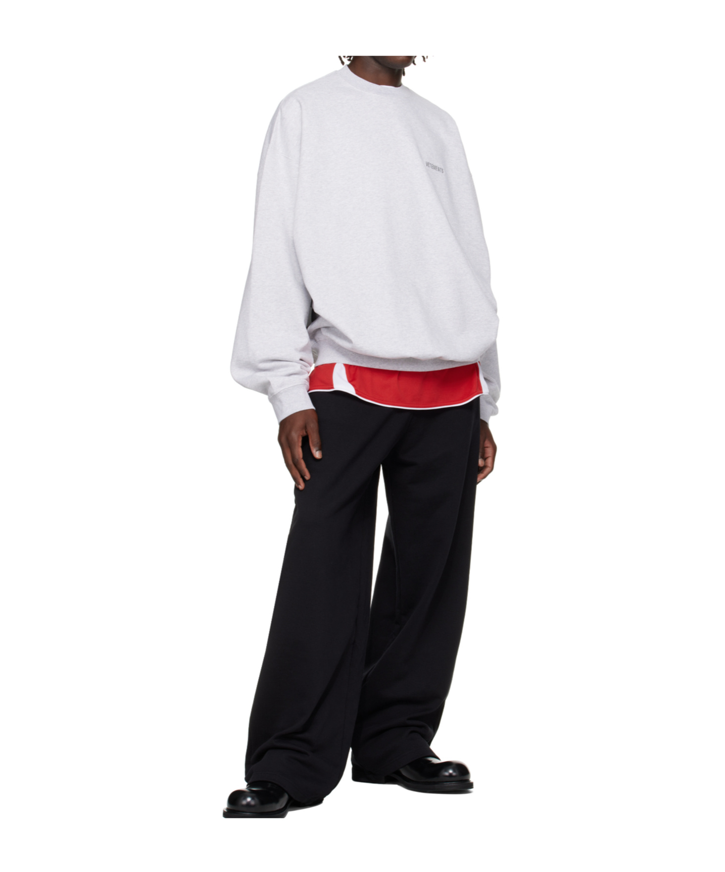Vetements Logo Oversized Sweatshirt In Blue