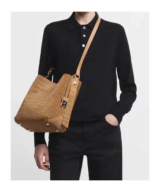 Hogan Hocket Hobo Bag Small In Sand