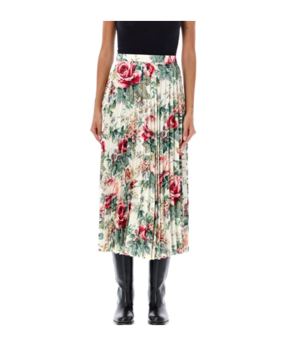 JUNYA WATANABE FLORAL-PRINT MAXI SKIRT