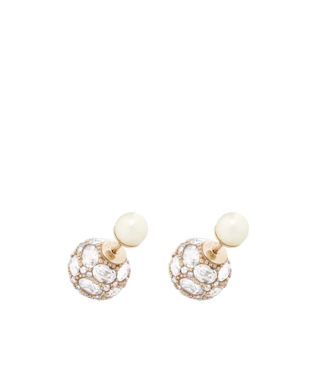 Shop Dior Tribales Earrings In White