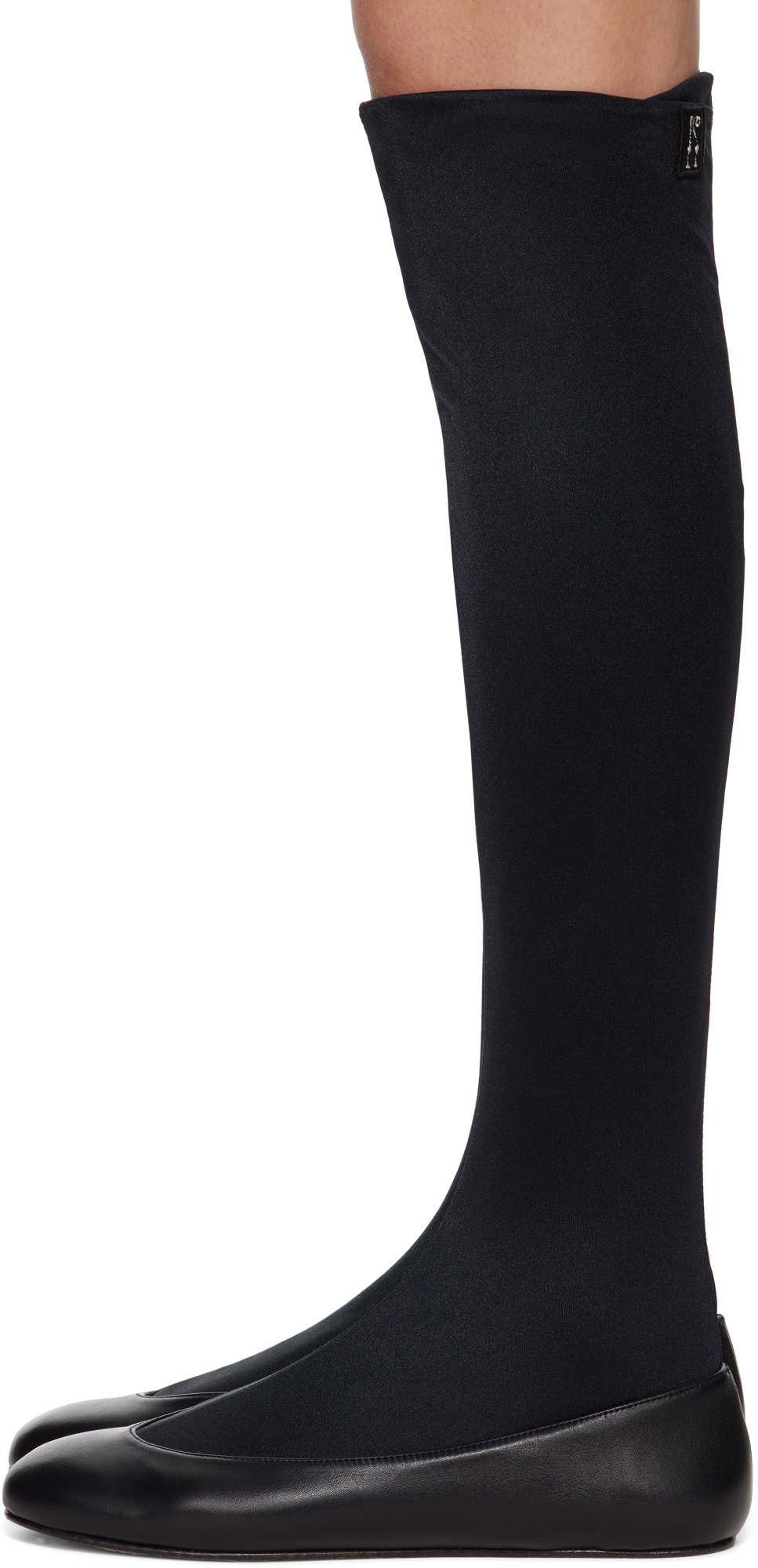 Kiko Kostadinov Proxima Long Ballet Flats In Black