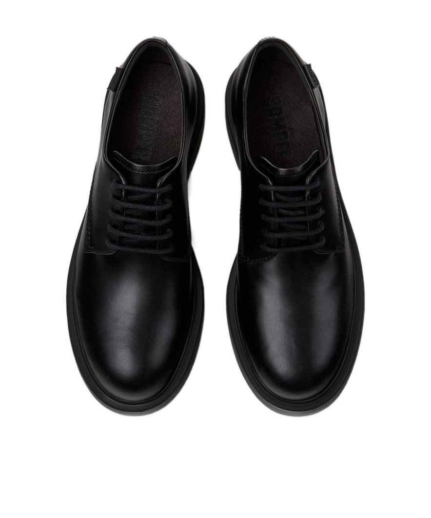 Camper Dean Leather Brogues In Black